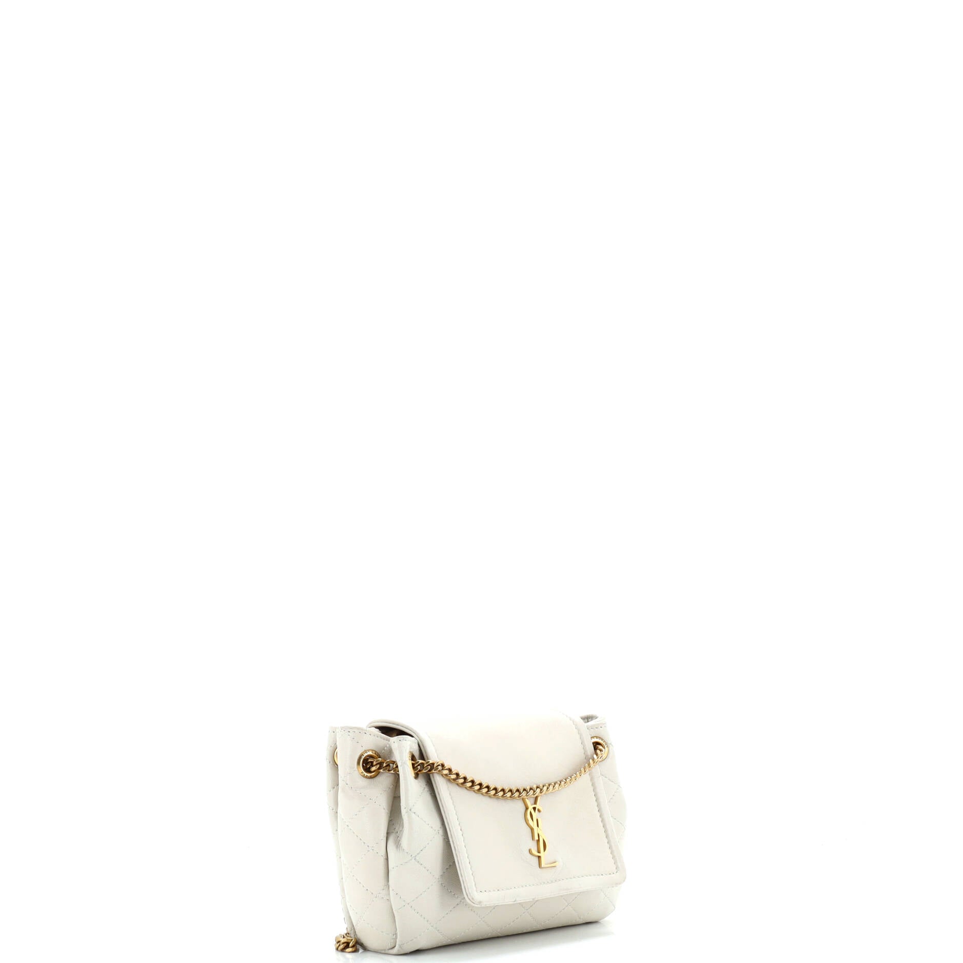 Saint Laurent Nolita Satchel Quilted Leather Mini