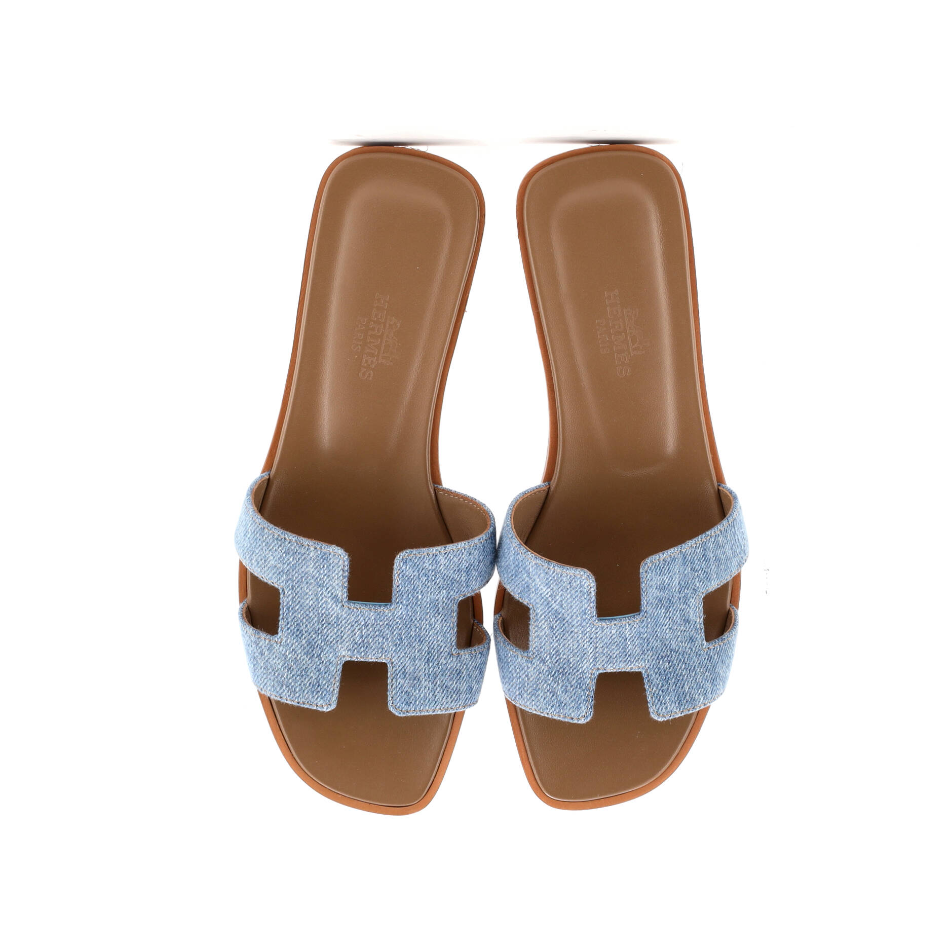 Hermes Women's Oran Sandals Denim