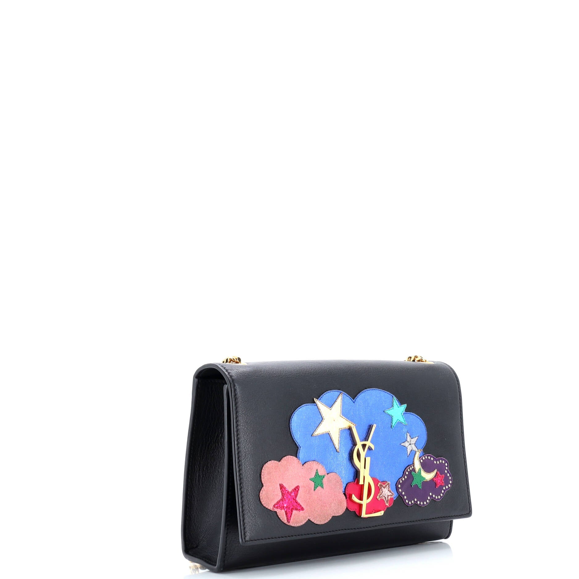 Saint Laurent Classic Monogram Crossbody Bag Patchwork Leather Medium