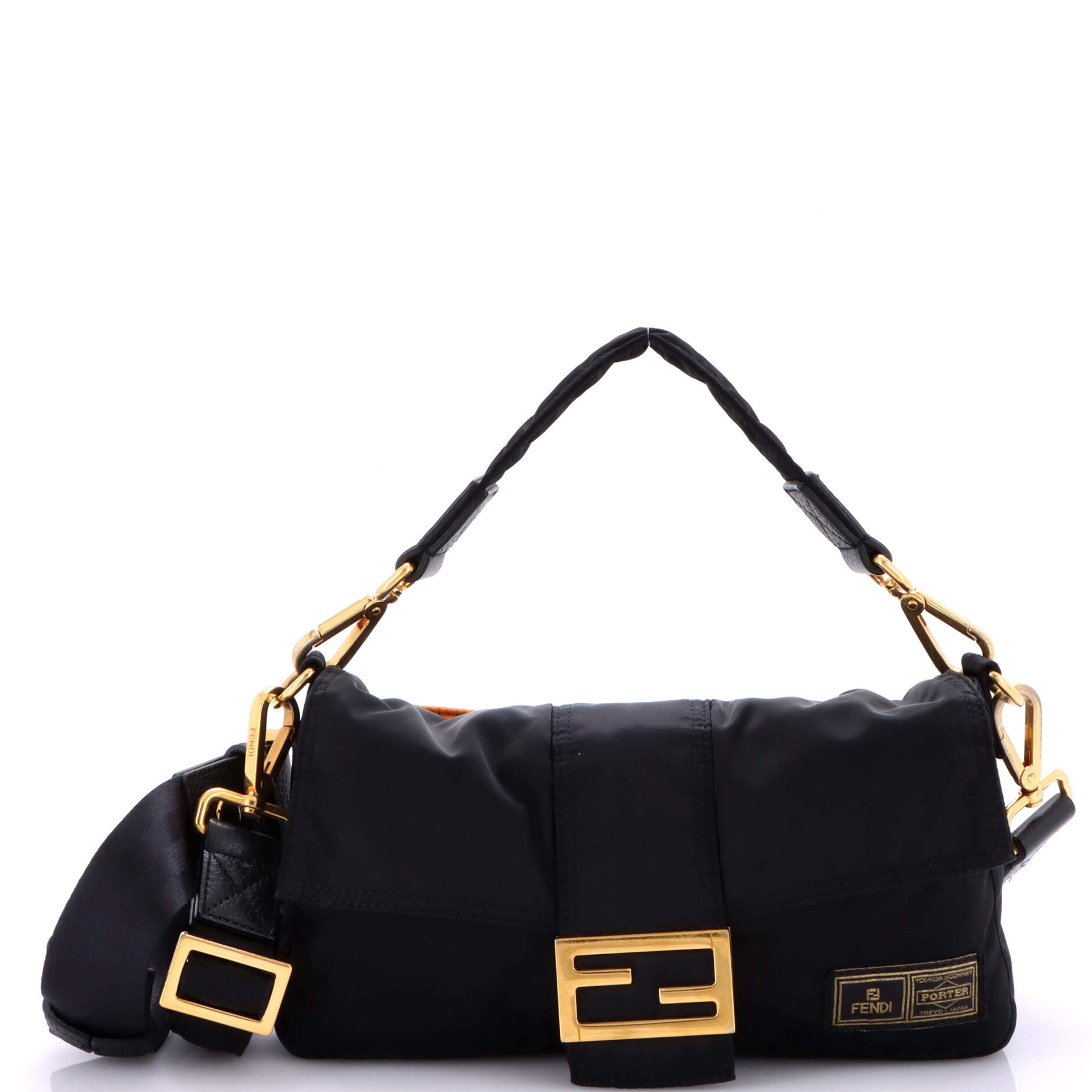 Fendi Porter Baguette Bag Nylon Medium