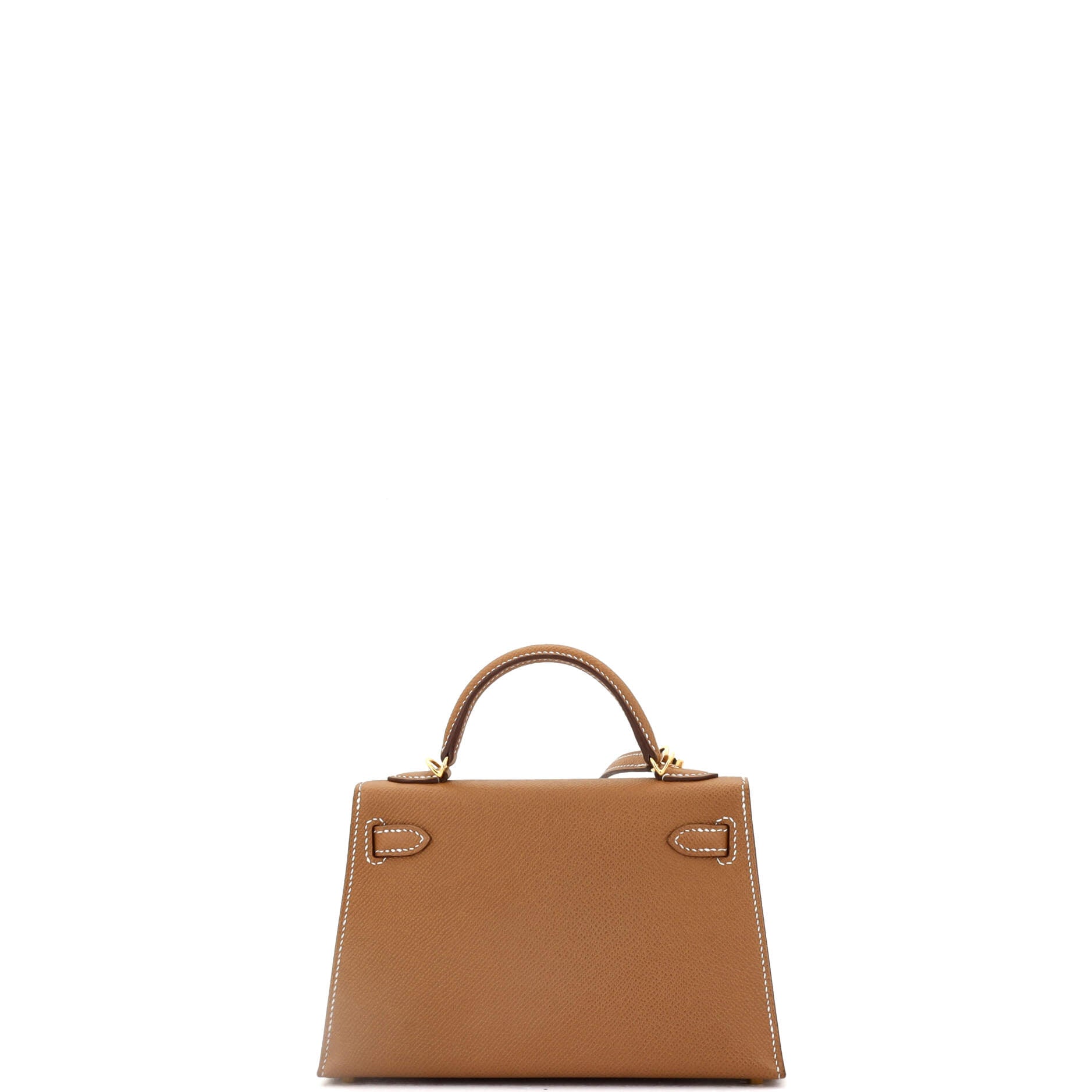 Hermes Kelly Mini II Bag Brown Epsom with Gold Hardware 20