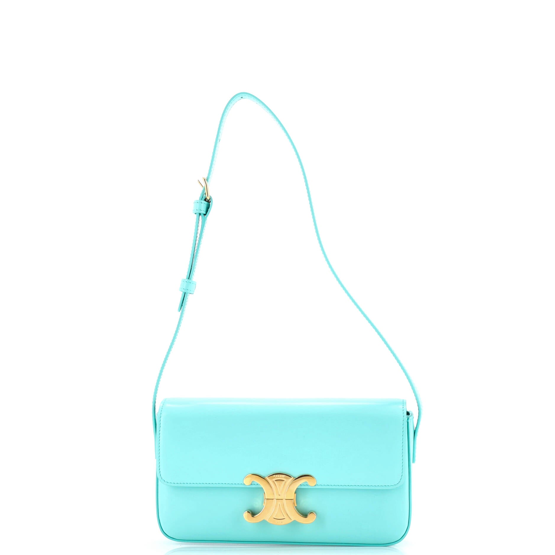 Celine Triomphe East-West Shoulder Bag Smooth Calfskin