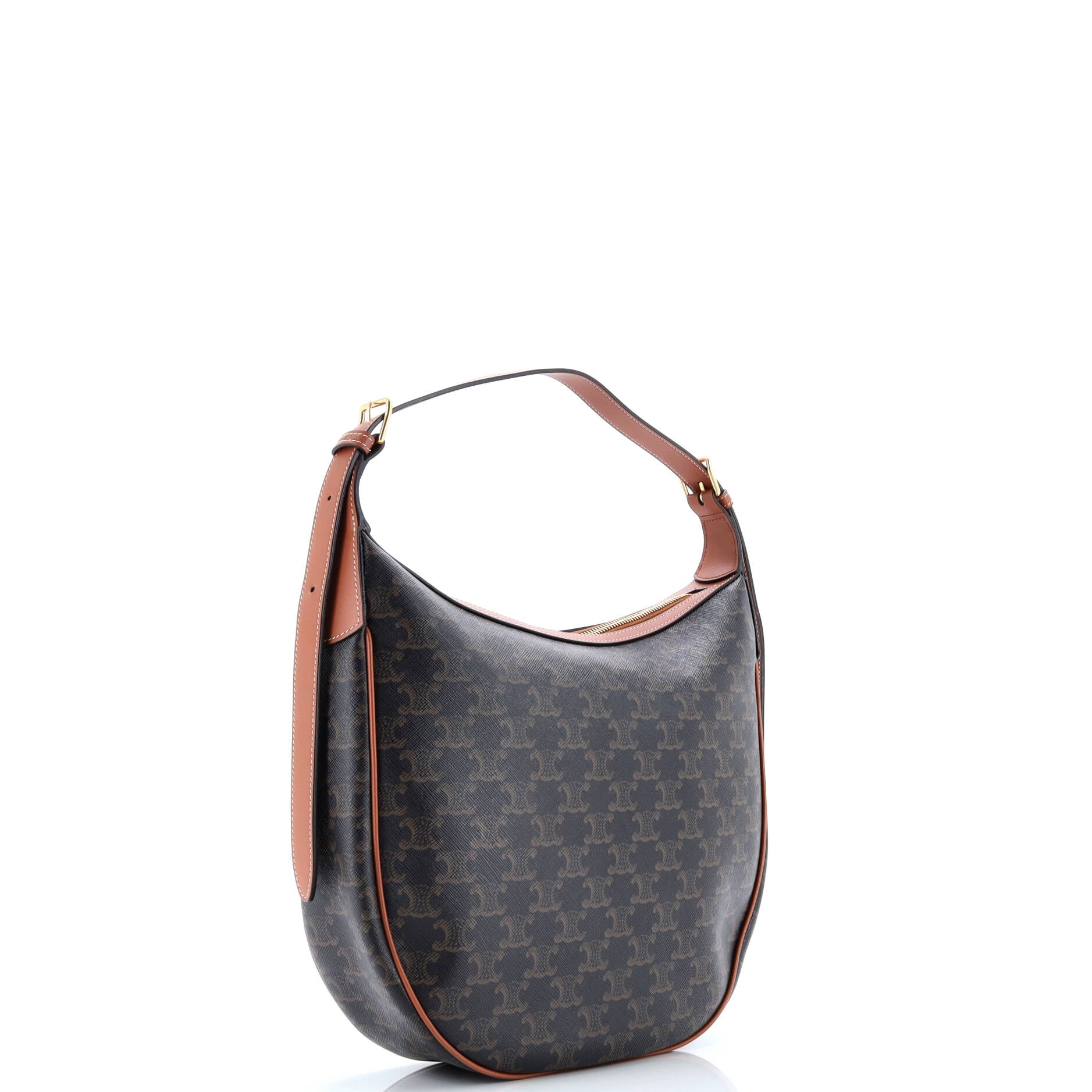 Celine Heloise Bag Triomphe Coated Canvas Medium