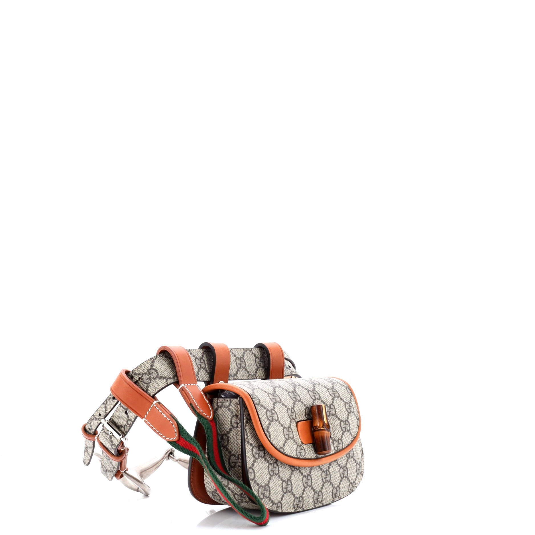 Gucci Bamboo 1947 Belt Bag GG Coated Canvas Mini