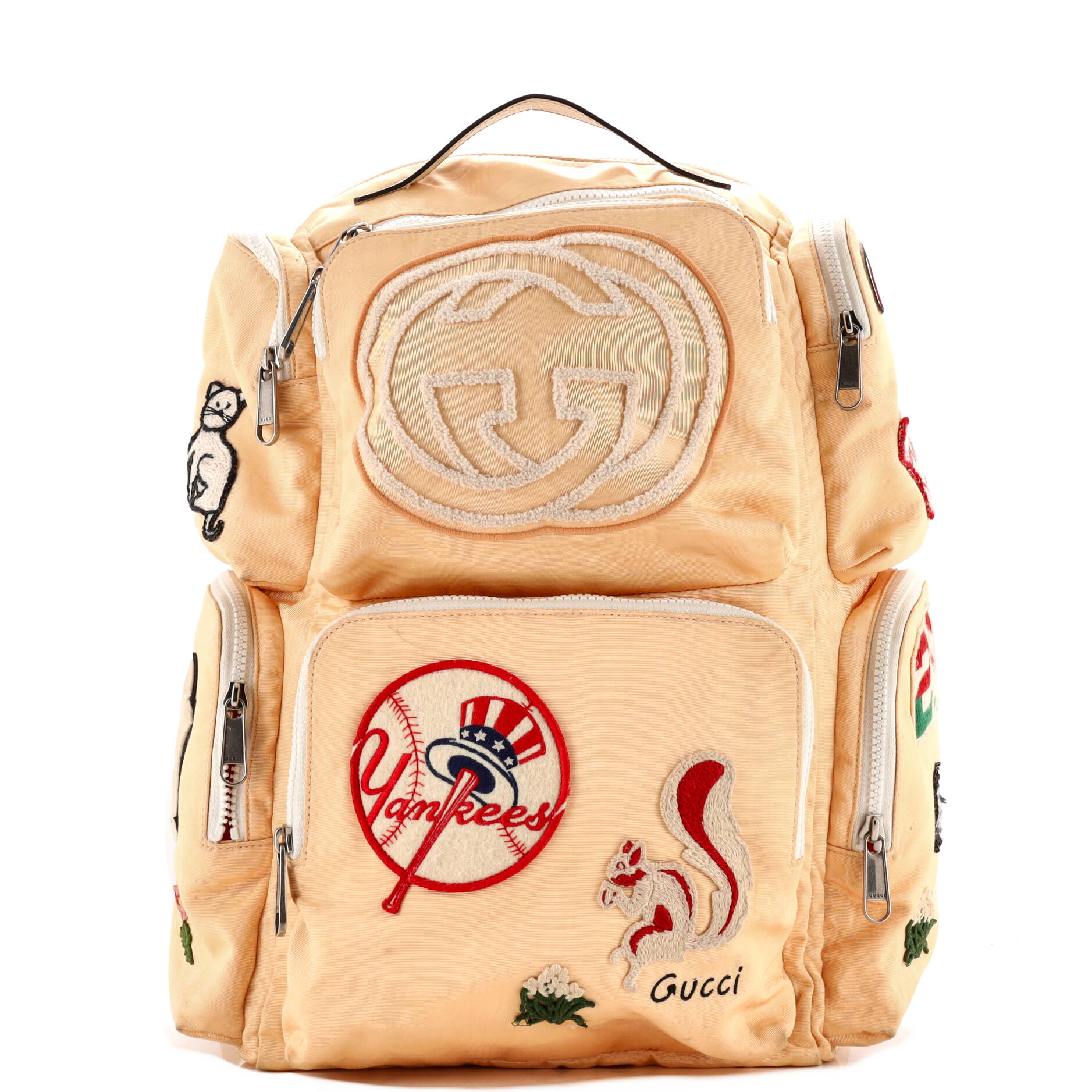 Gucci MLB Front Pocket Backpack Nylon with Applique Large