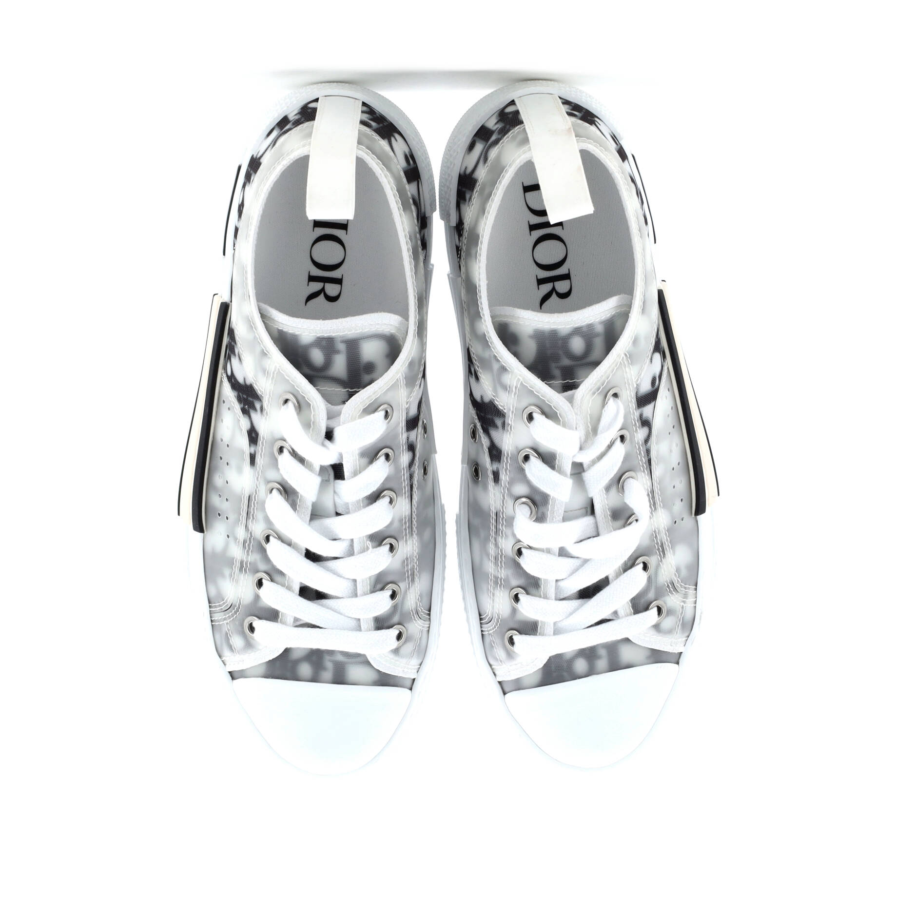 Christian Dior Men's B23 Cap Toe Low-Top Sneakers Oblique Technical Canvas