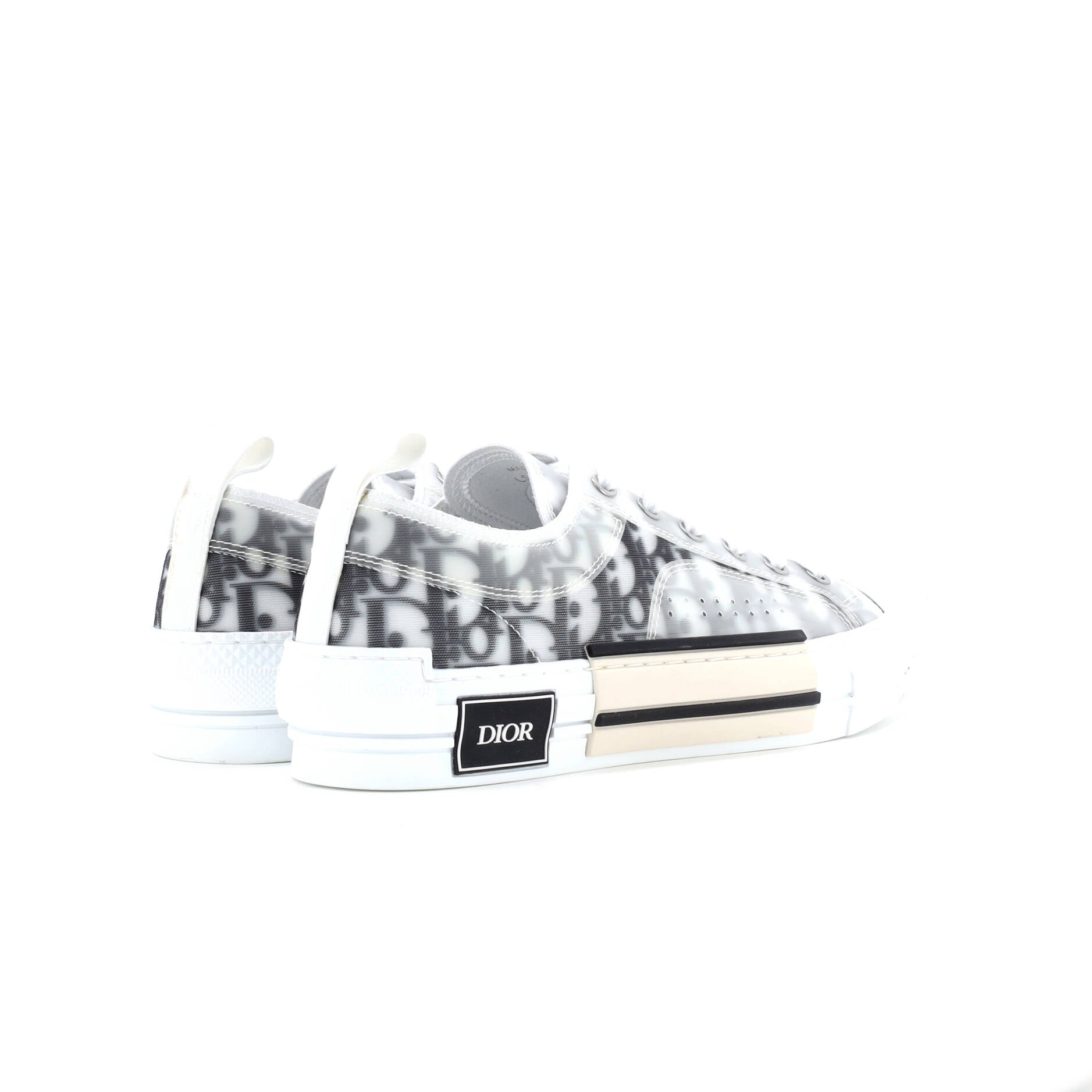 Christian Dior Men's B23 Cap Toe Low-Top Sneakers Oblique Technical Canvas