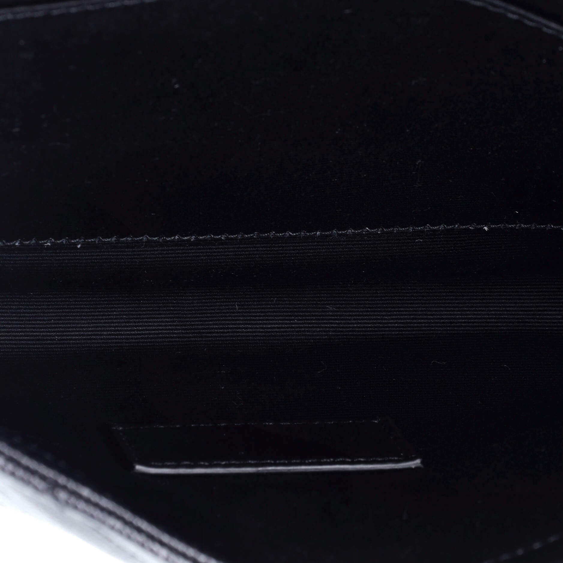 Saint Laurent Classic Monogram Envelope Wristlet Clutch Matelasse Chevron Leather