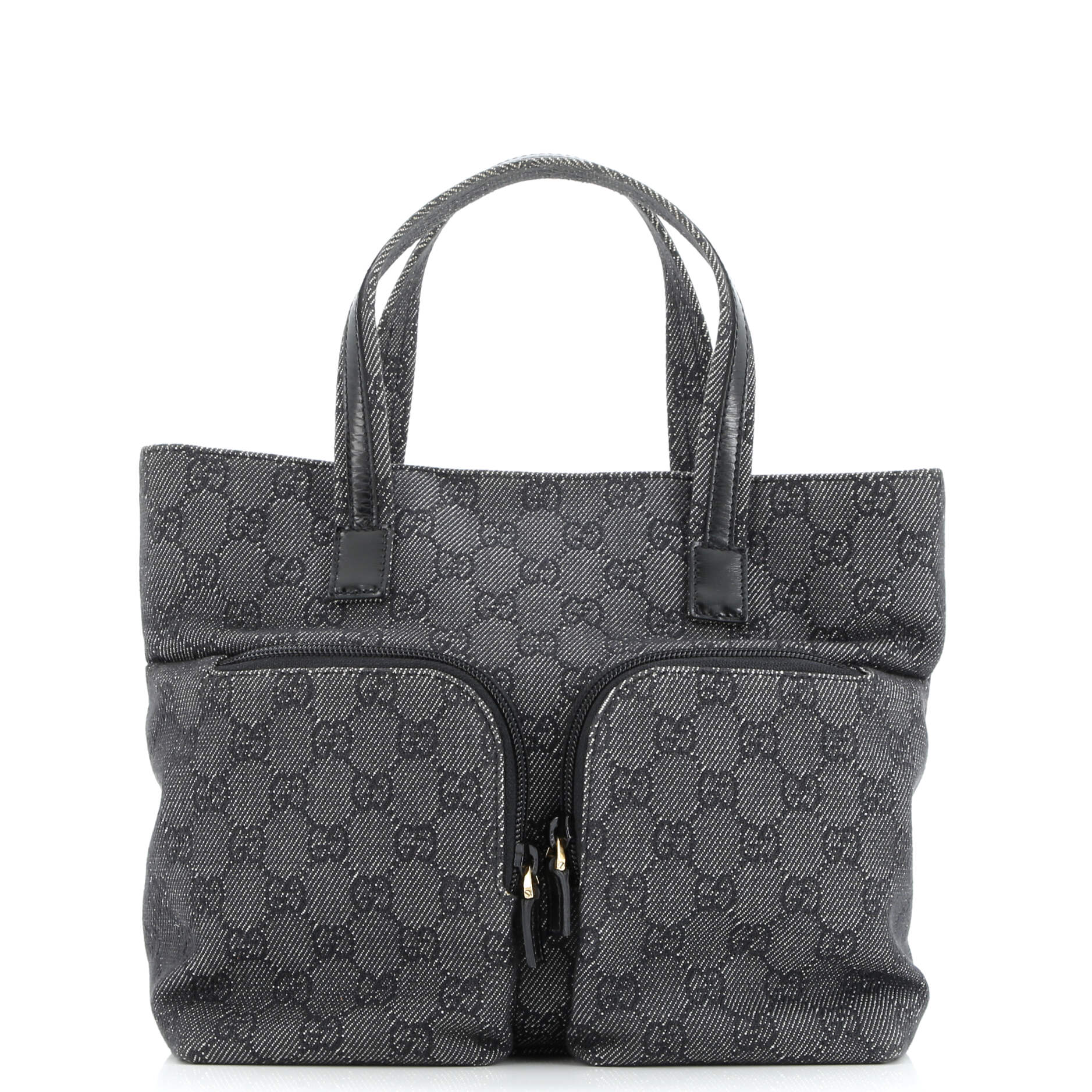Gucci Double Pocket Tote GG Canvas Small