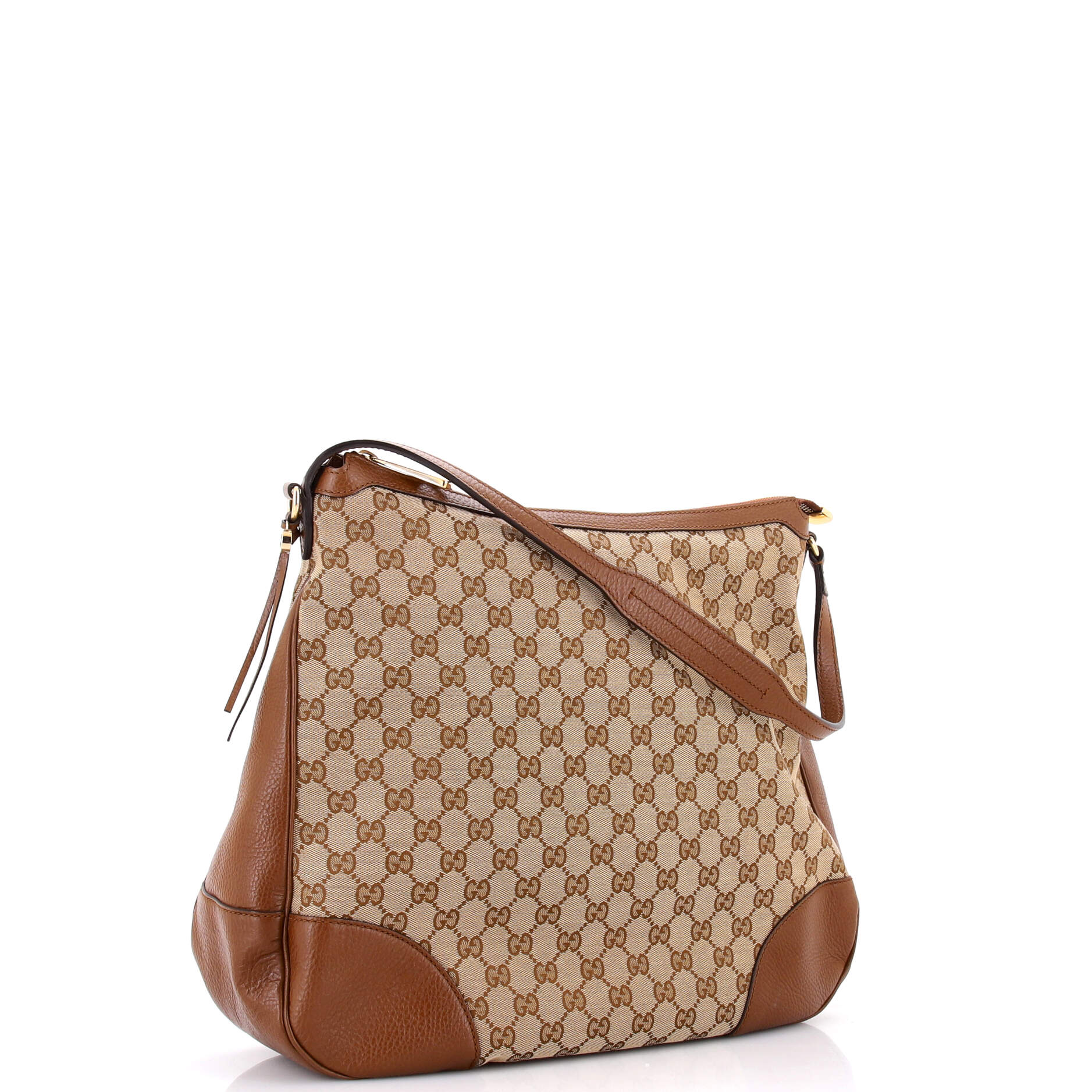 Gucci Bree Hobo GG Canvas with Leather Large