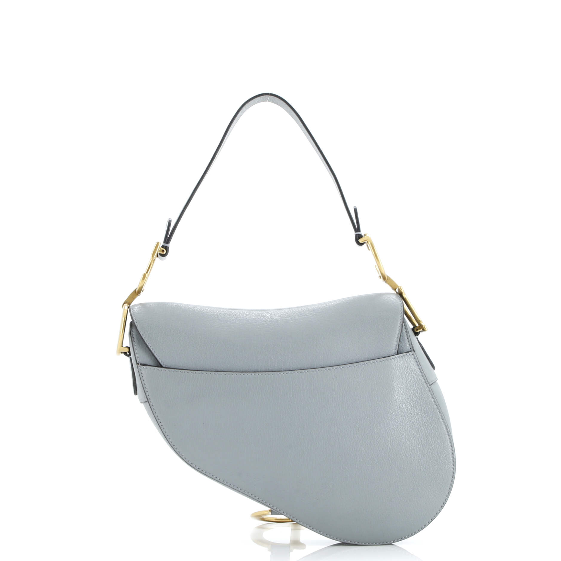 Christian Dior Saddle Handbag Leather Medium