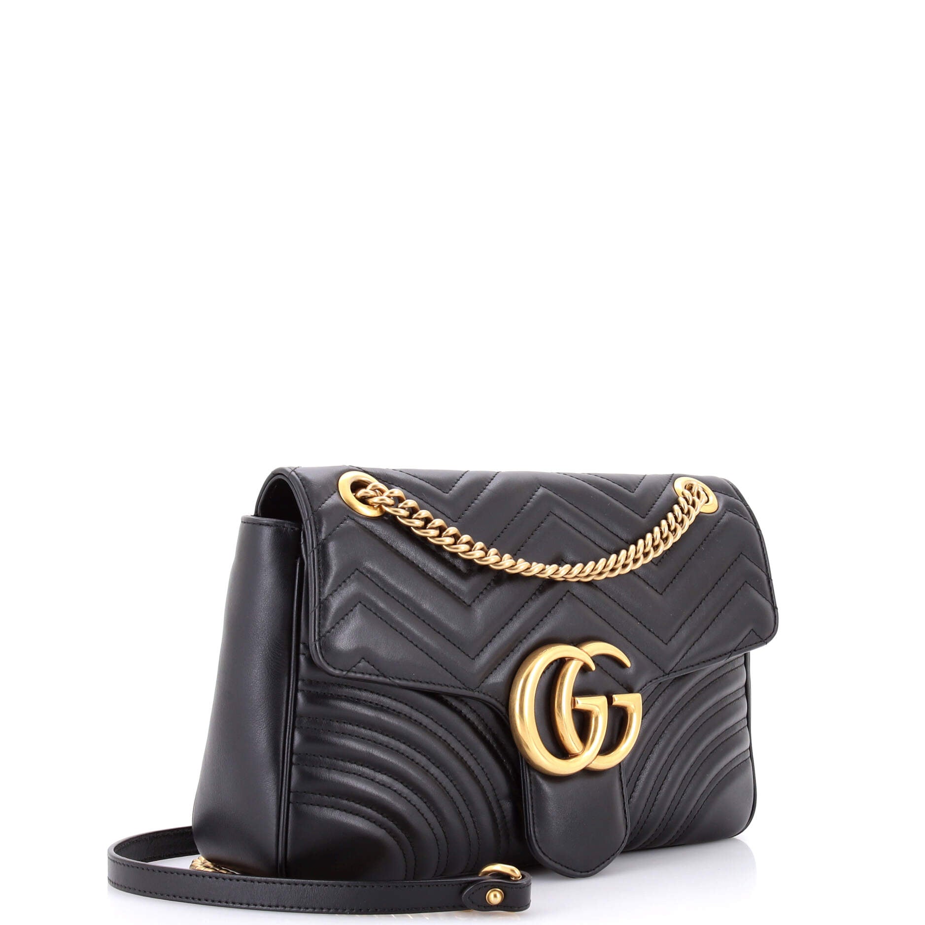 Gucci GG Marmont Flap Bag Matelasse Leather Medium