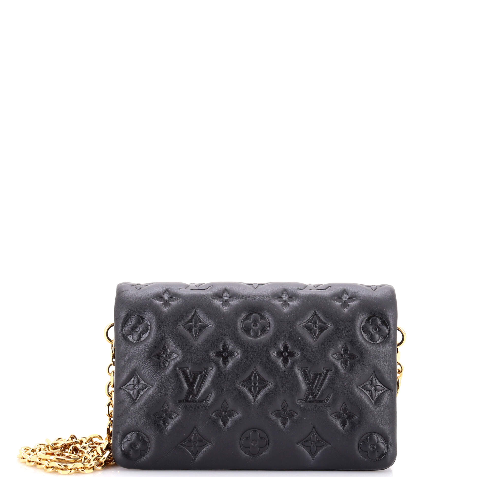Louis Vuitton Coussin Pochette Monogram Embossed Lambskin