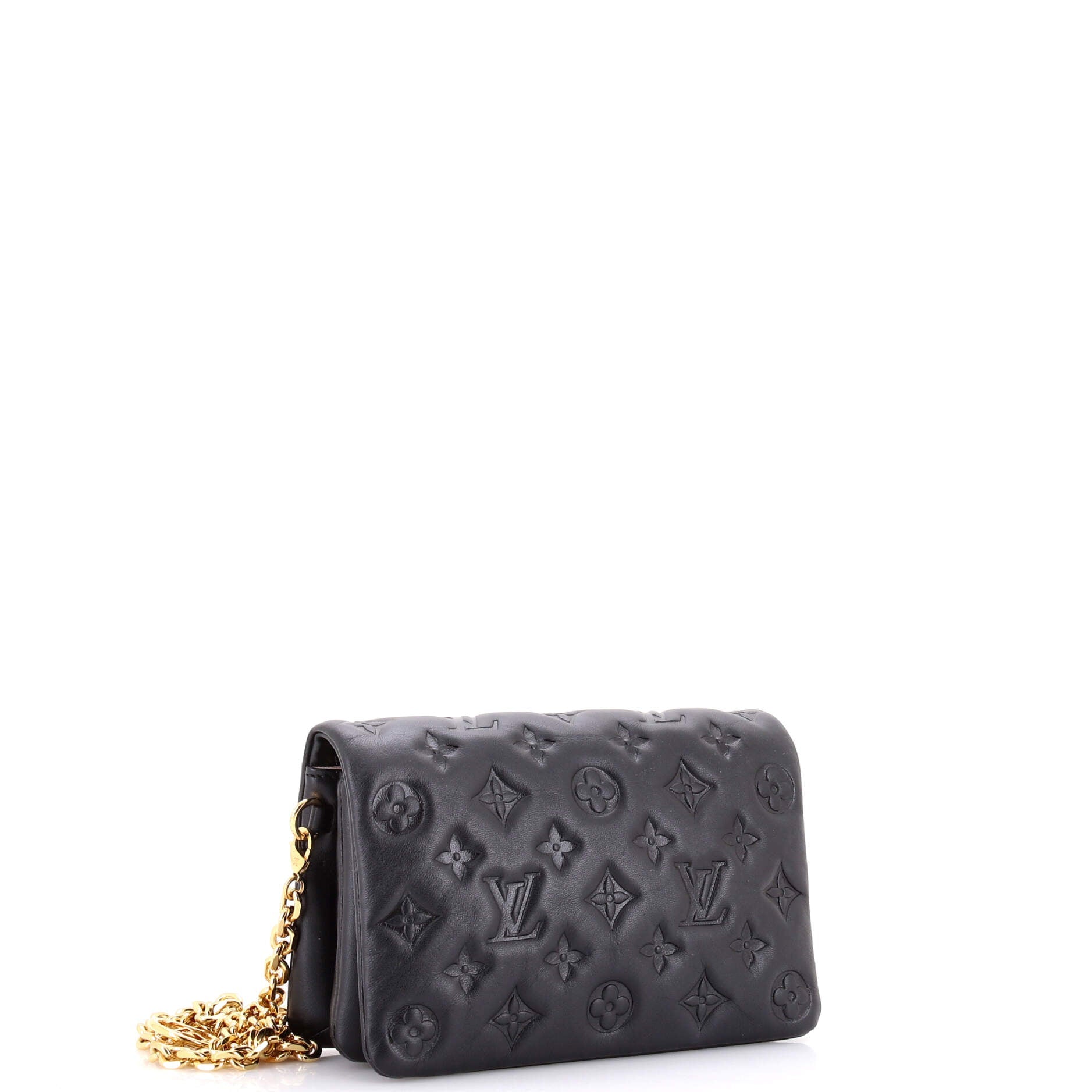 Louis Vuitton Coussin Pochette Monogram Embossed Lambskin
