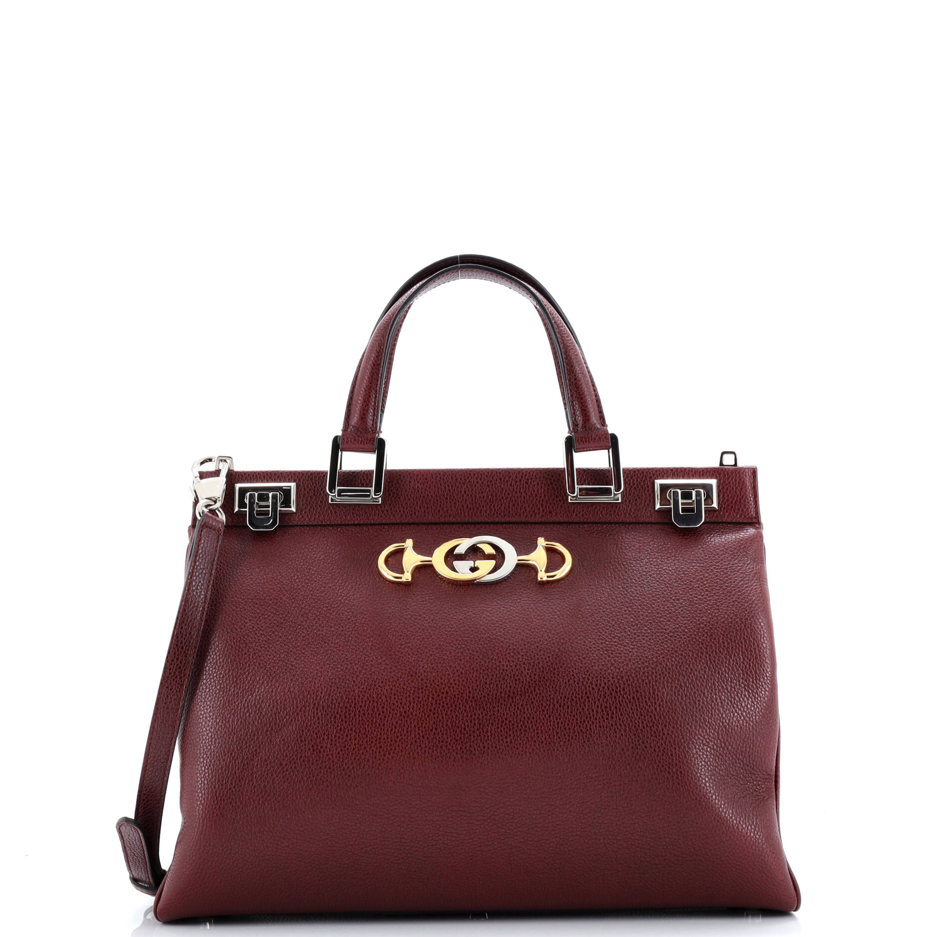 Gucci Zumi Top Handle Bag Leather Medium