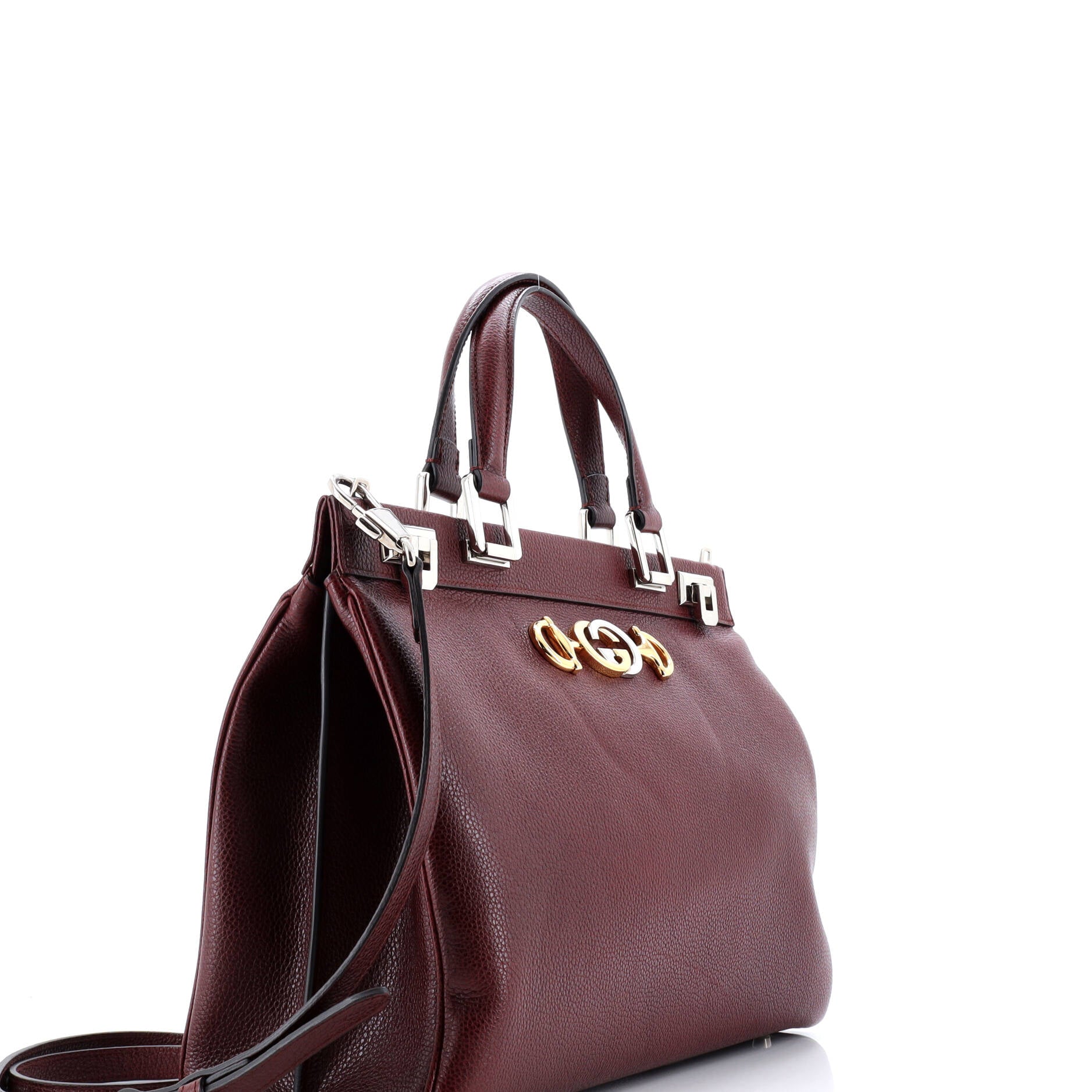 Gucci Zumi Top Handle Bag Leather Medium