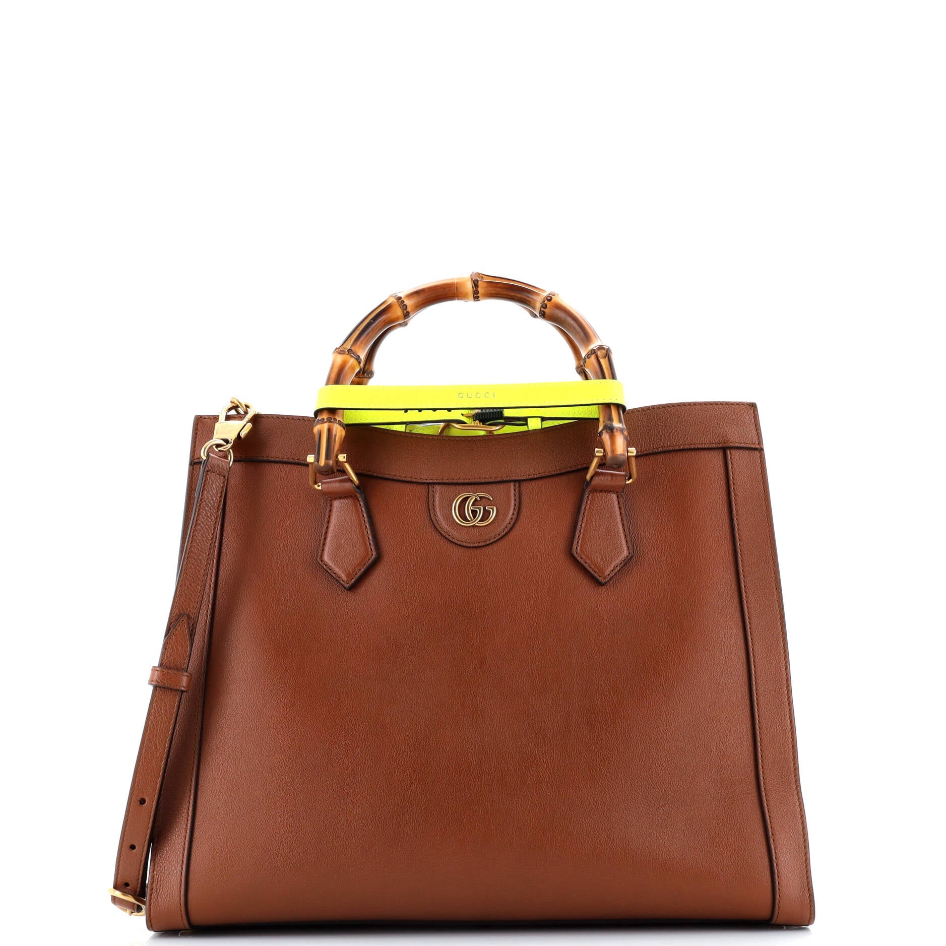 Gucci Diana NM Bamboo Handle Tote Leather Medium