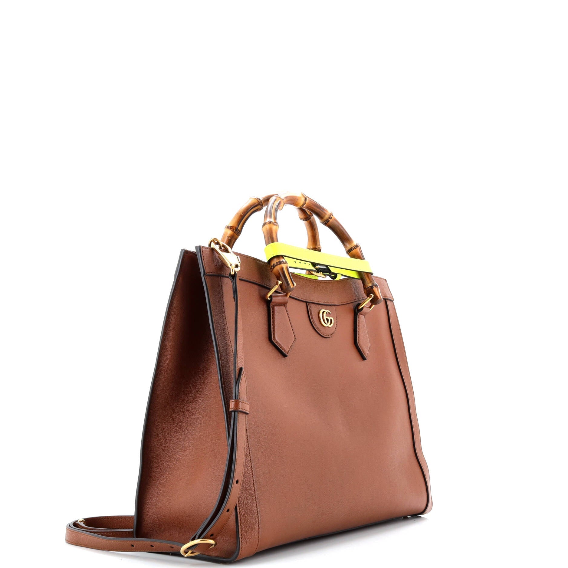 Gucci Diana NM Bamboo Handle Tote Leather Medium