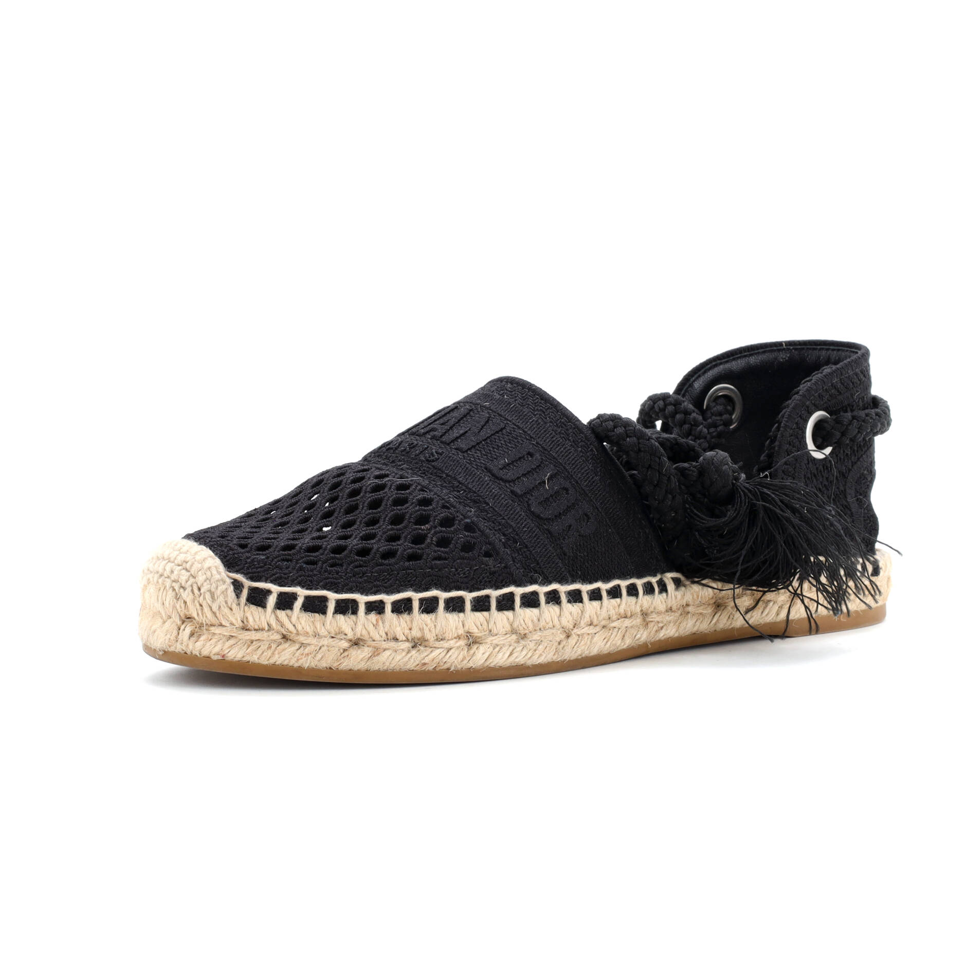 Christian Dior Women's Granville Ankle Tie Espadrilles Mesh