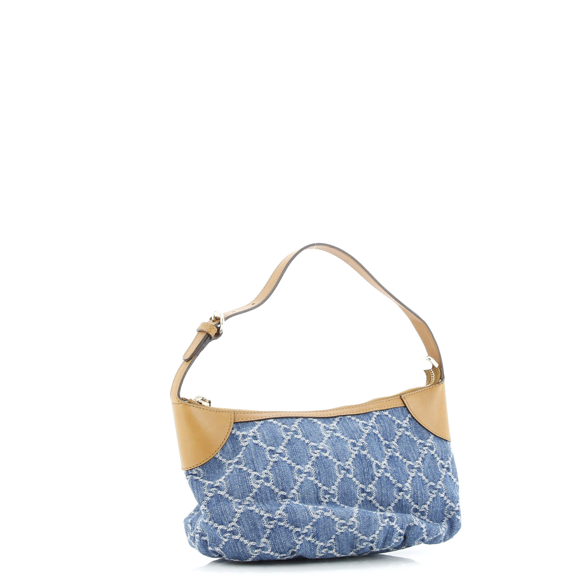 Gucci Pochette GG Denim with Leather Small