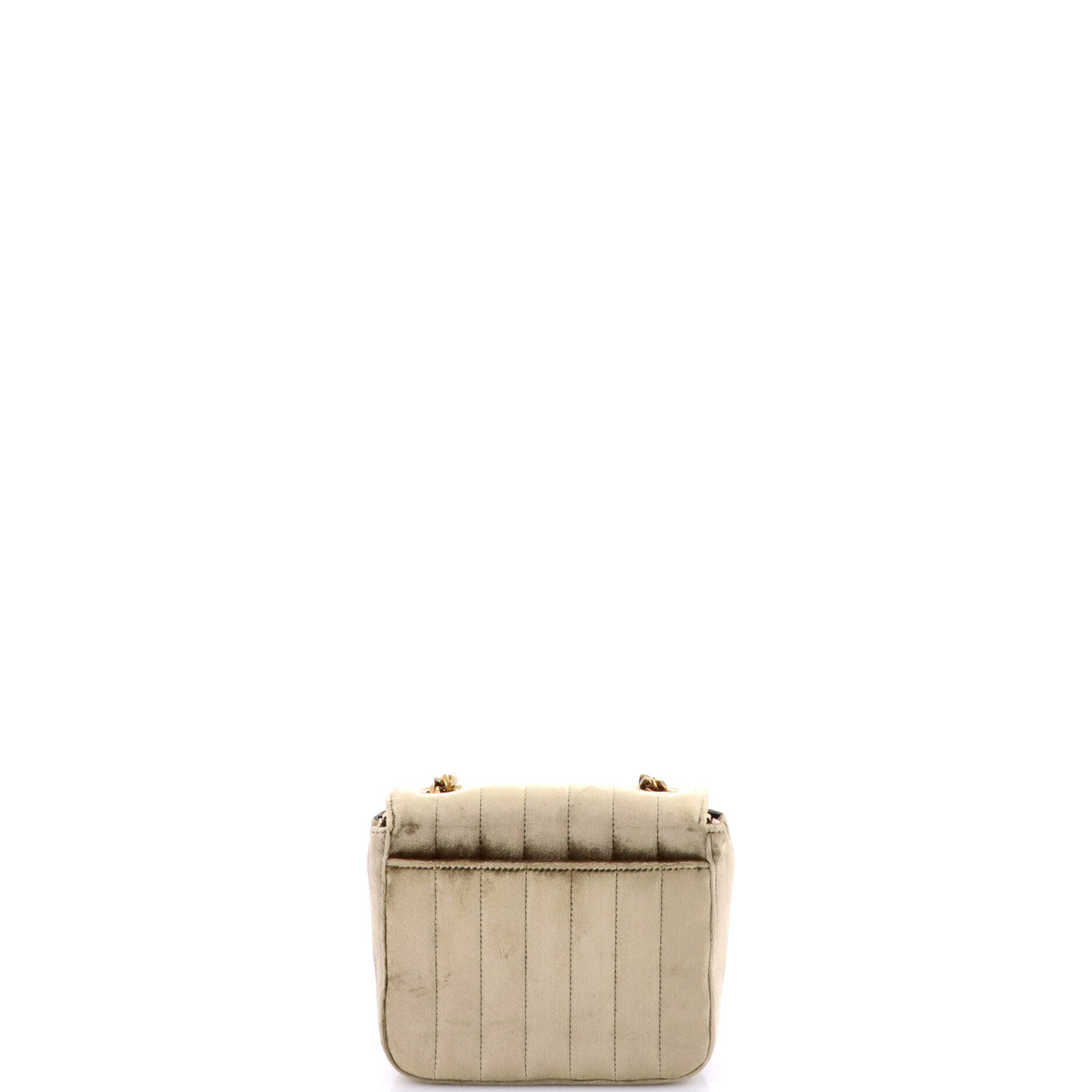 Saint Laurent Vicky Crossbody Bag Vertical Quilted Velvet Small