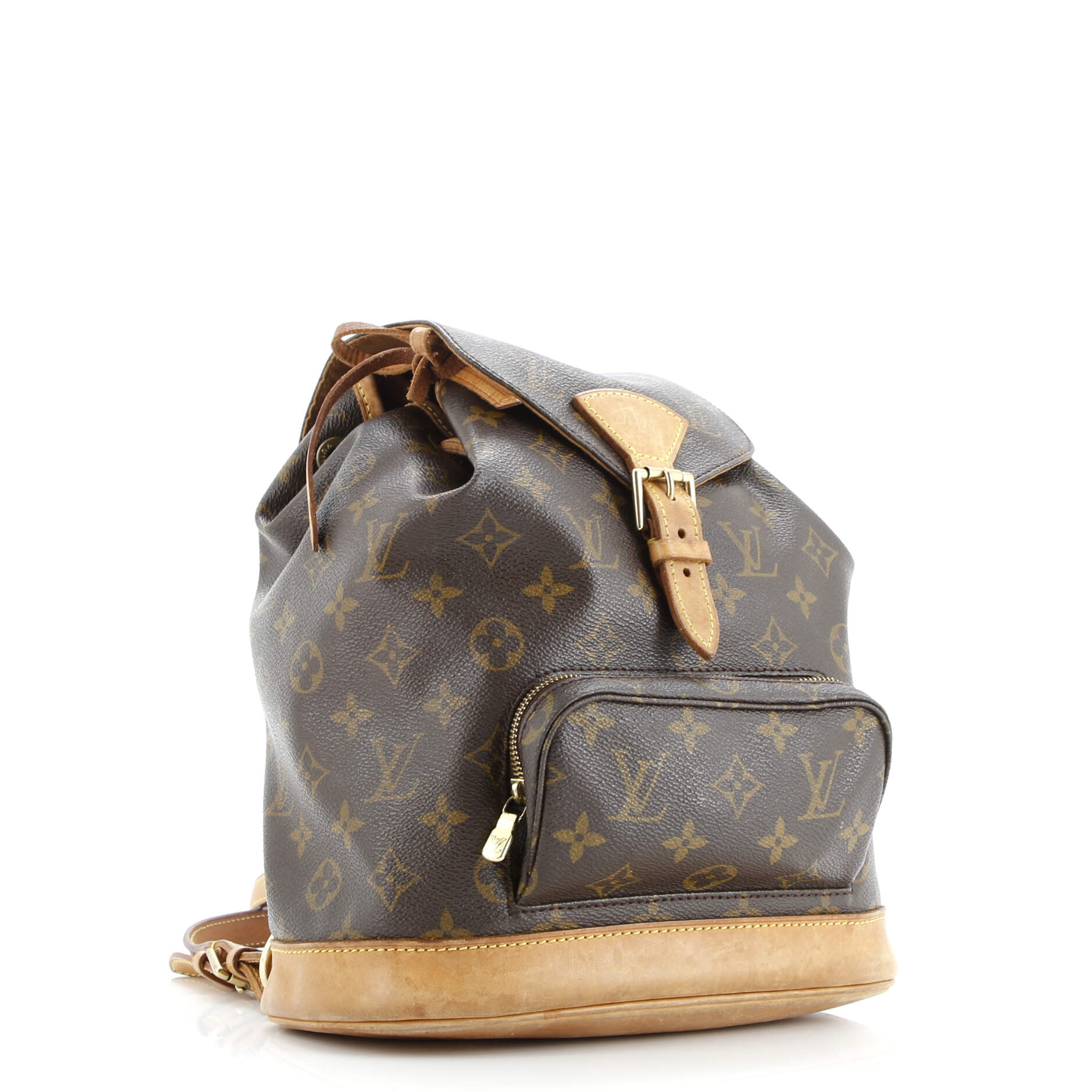 Louis Vuitton Vintage Montsouris Backpack Monogram Canvas MM