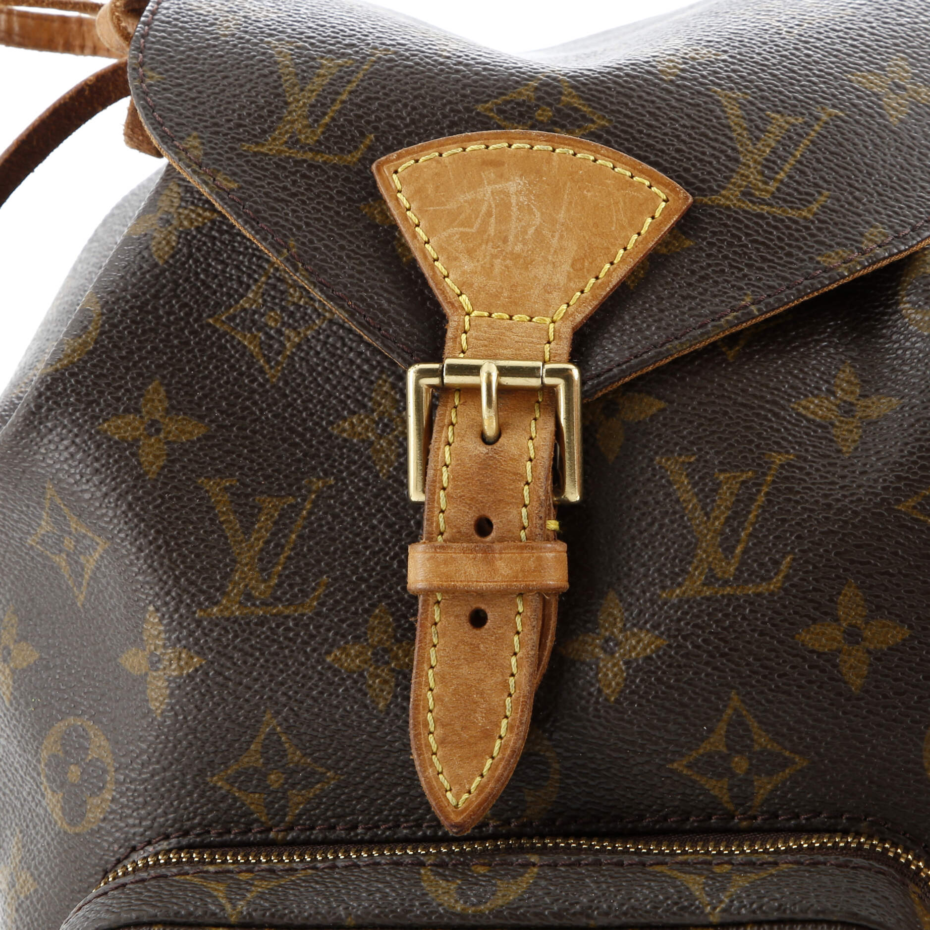 Louis Vuitton Vintage Montsouris Backpack Monogram Canvas MM