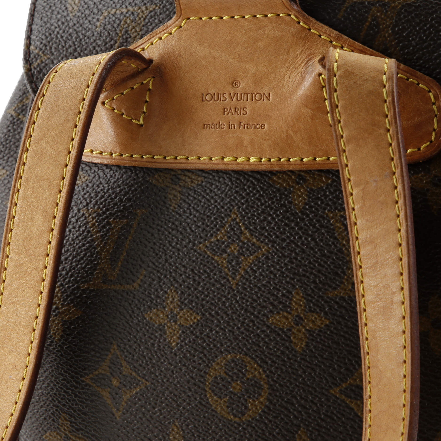 Louis Vuitton Vintage Montsouris Backpack Monogram Canvas MM