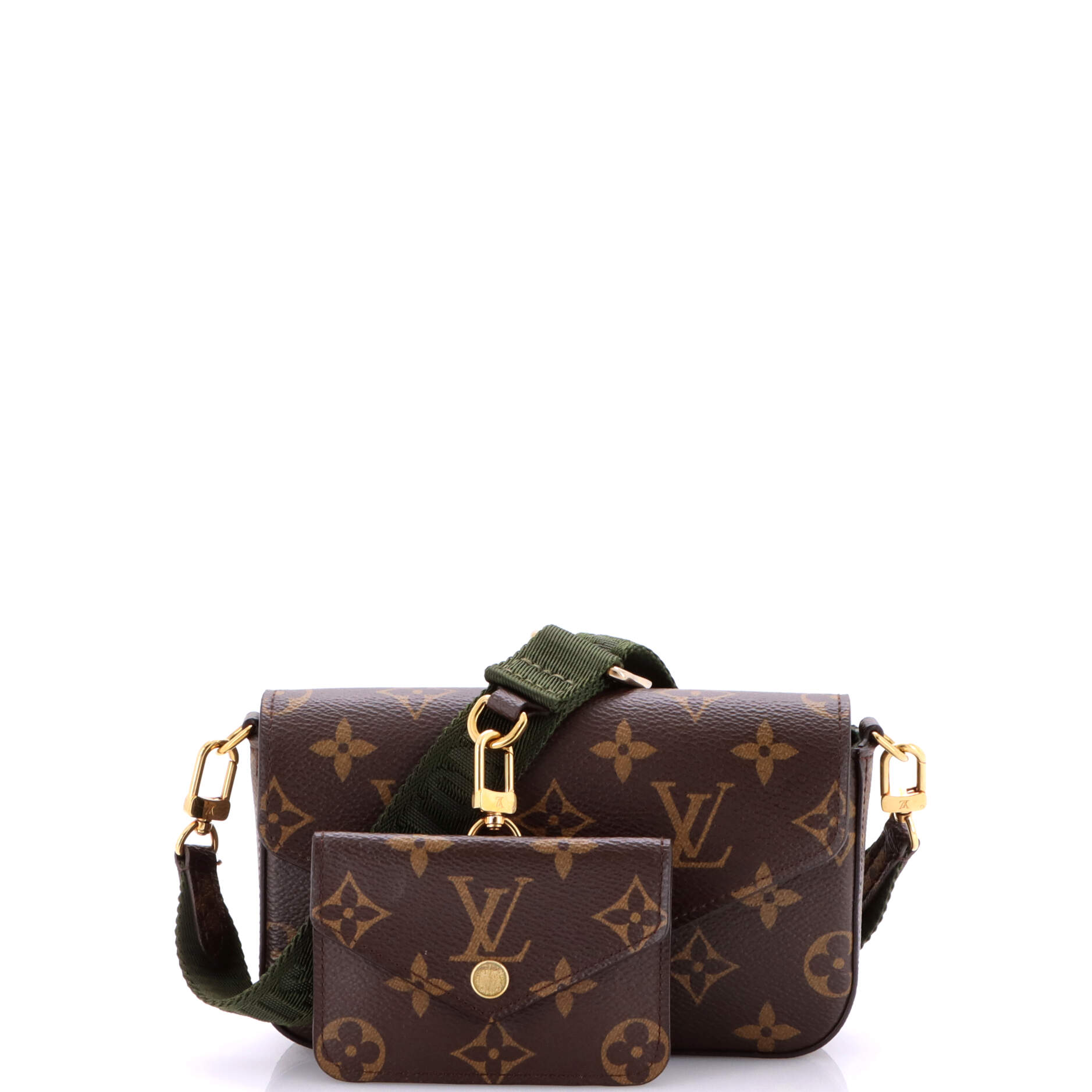 Louis Vuitton Felicie Strap & Go Handbag Monogram Canvas