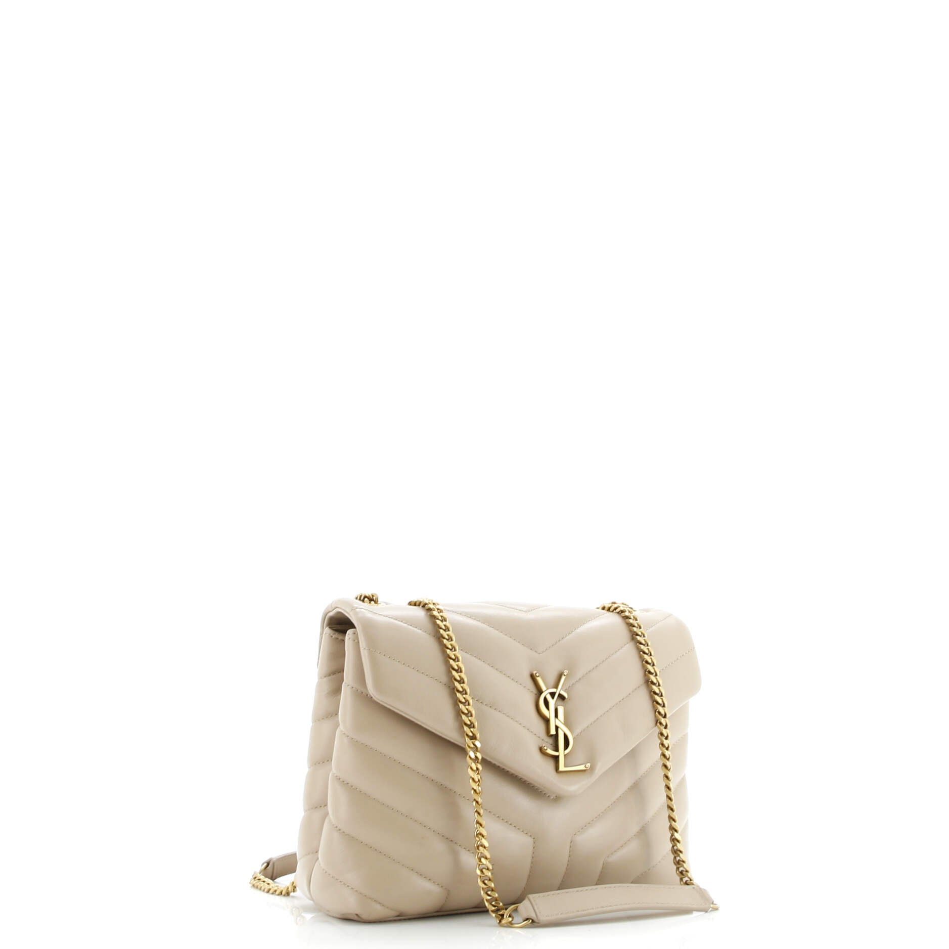 Saint Laurent Loulou Shoulder Bag Matelasse Chevron Leather Small