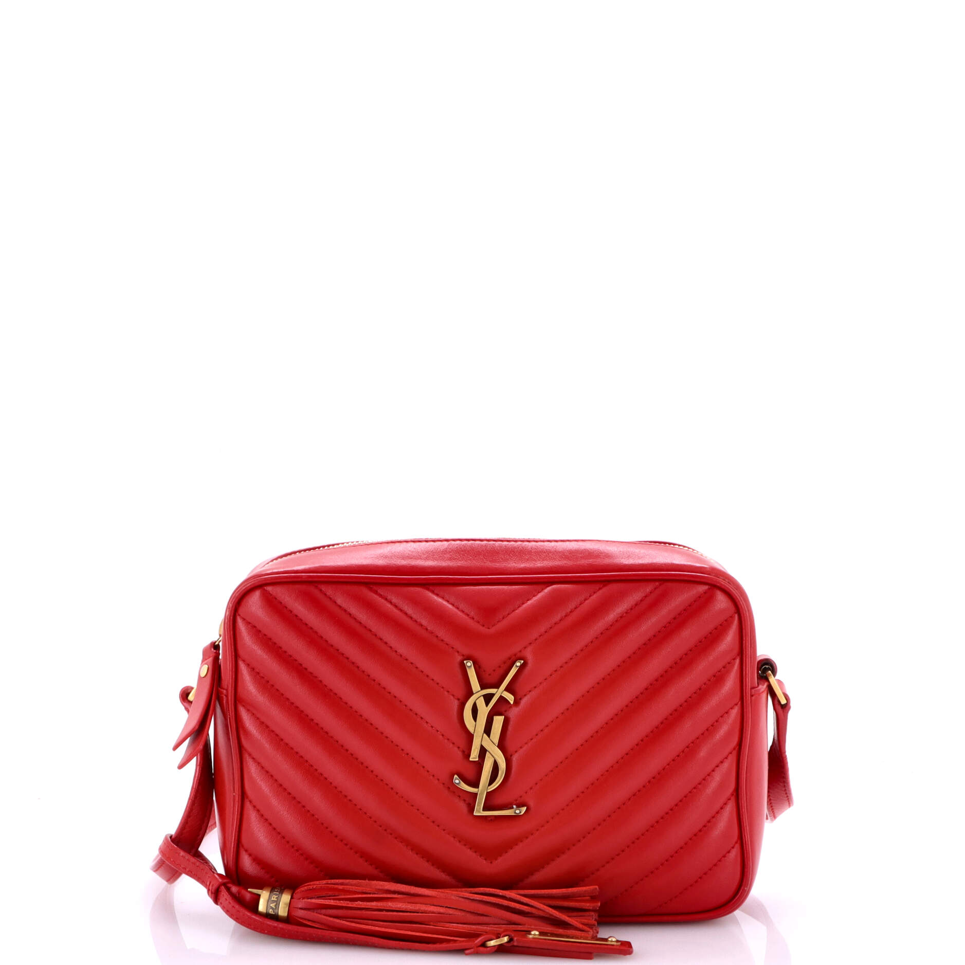 Saint Laurent Lou Camera Bag Matelasse Chevron Leather Small