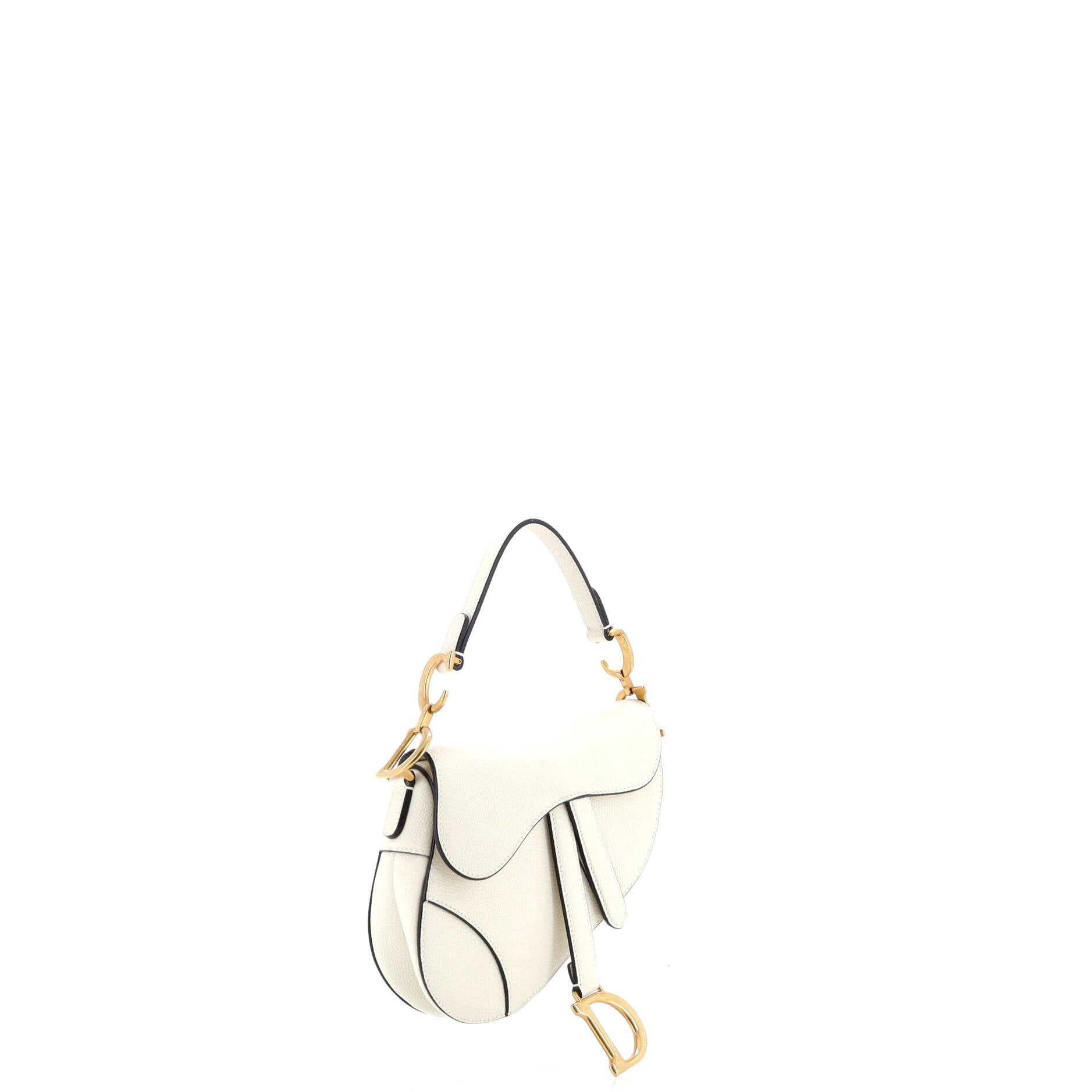 Christian Dior Saddle Handbag Leather Mini
