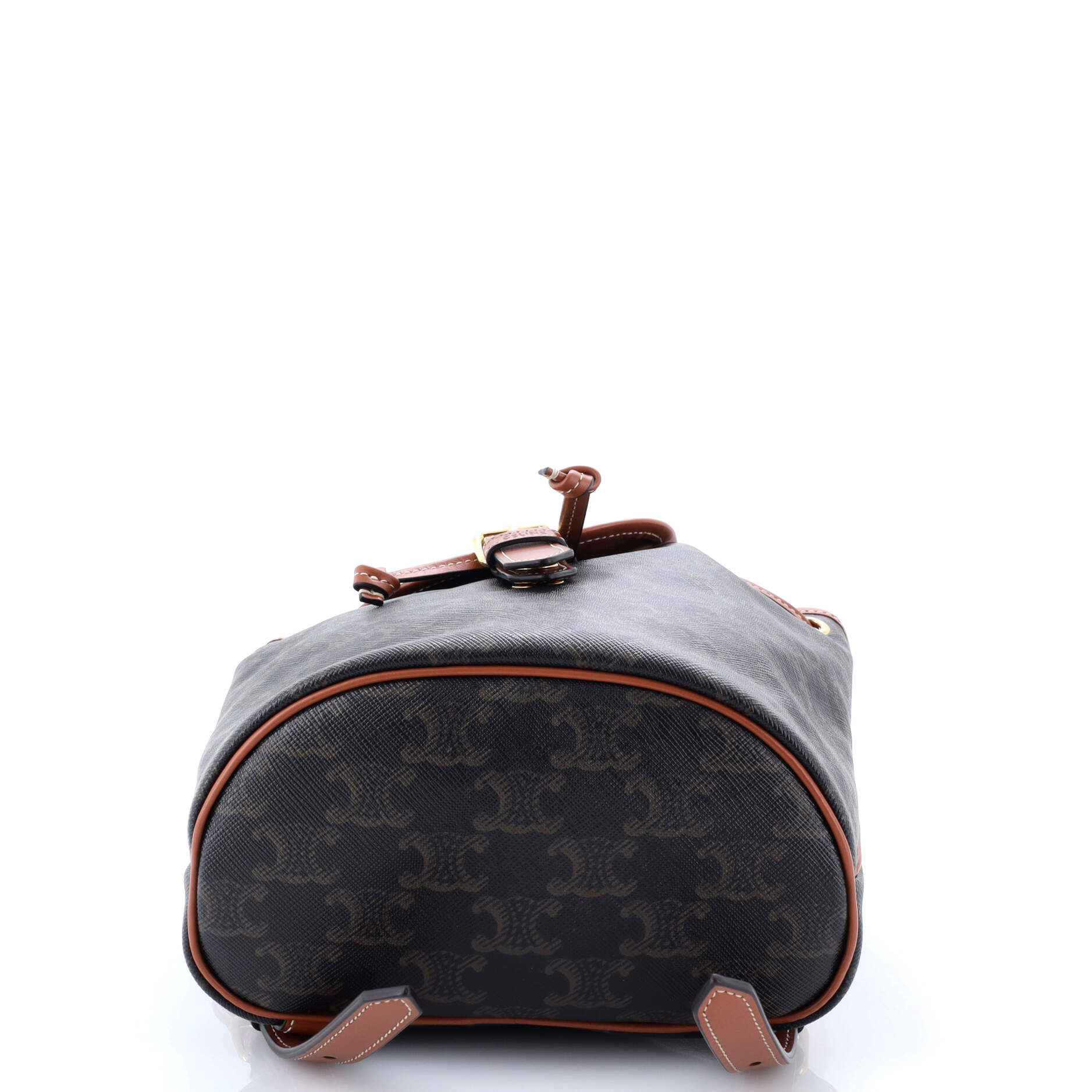 Celine Folco Backpack Triomphe Coated Canvas Mini