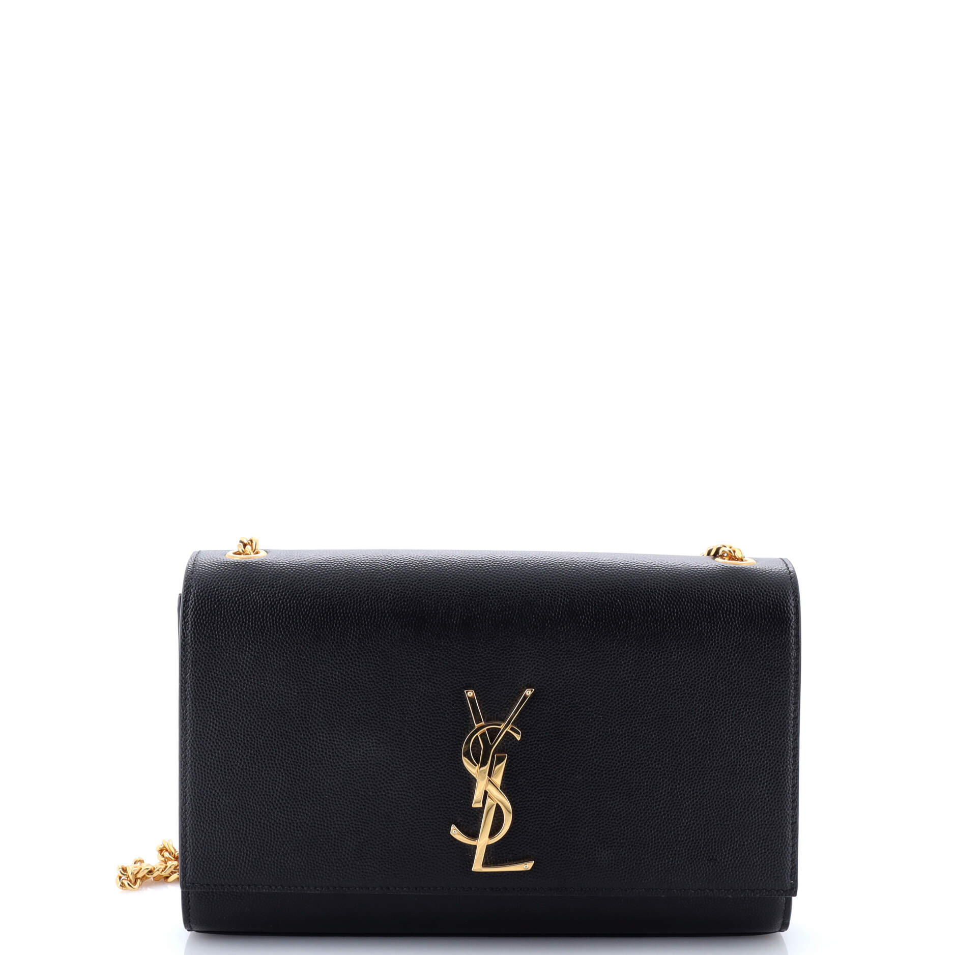 Saint Laurent Classic Monogram Crossbody Bag Grainy Leather Large