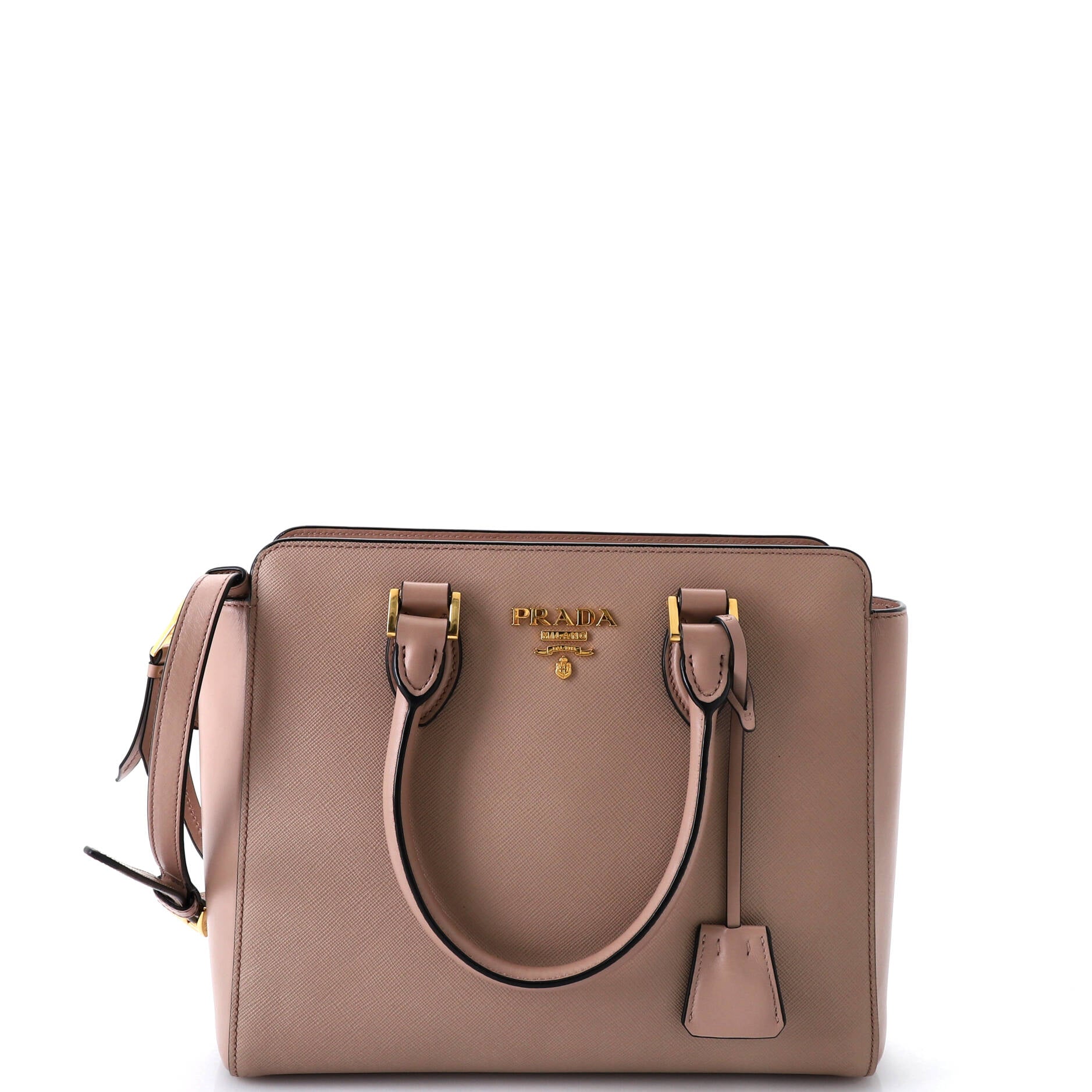 Prada Convertible Tote Saffiano with Soft Calf Small