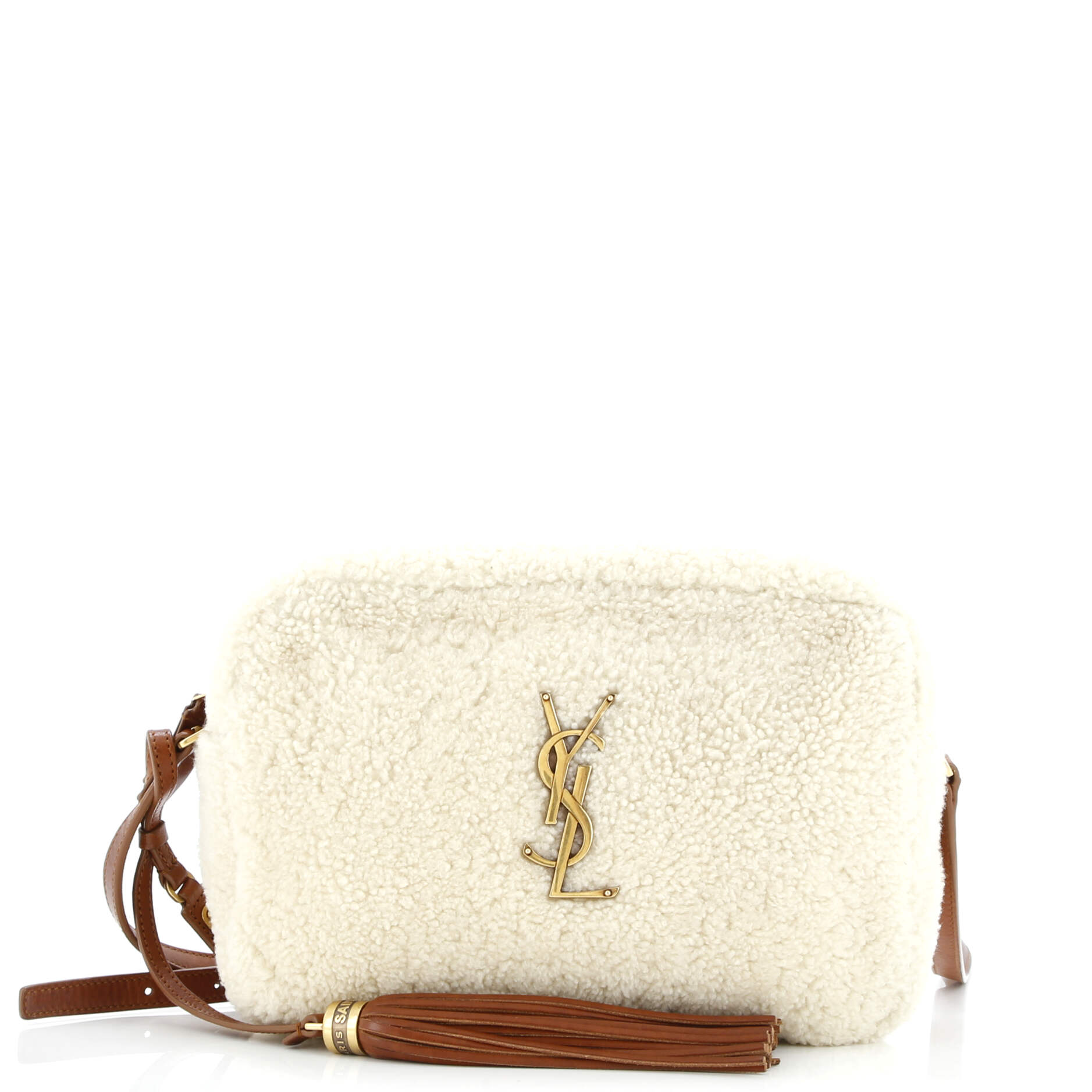 Saint Laurent Lou Camera Bag Shearling Small
