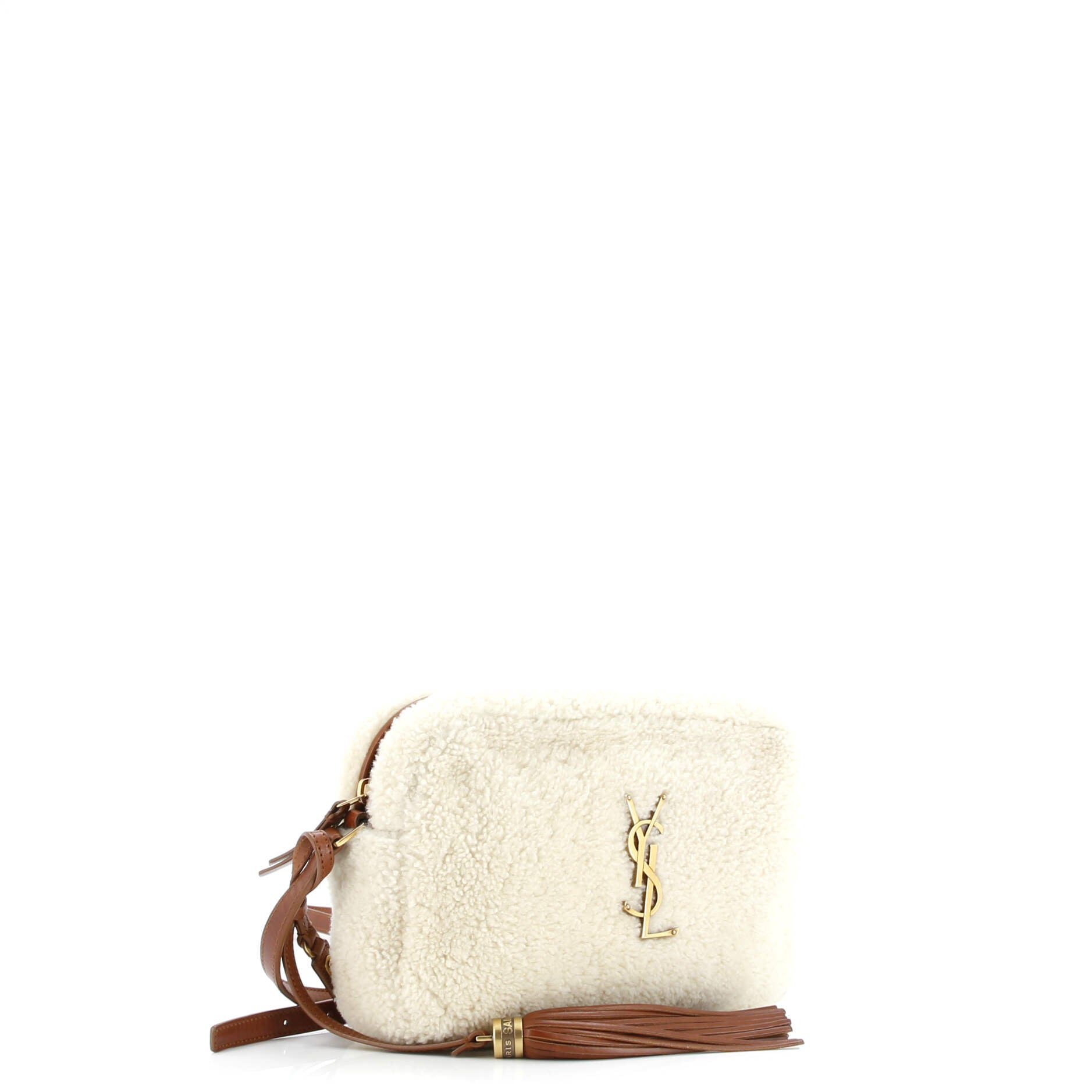 Saint Laurent Lou Camera Bag Shearling Small