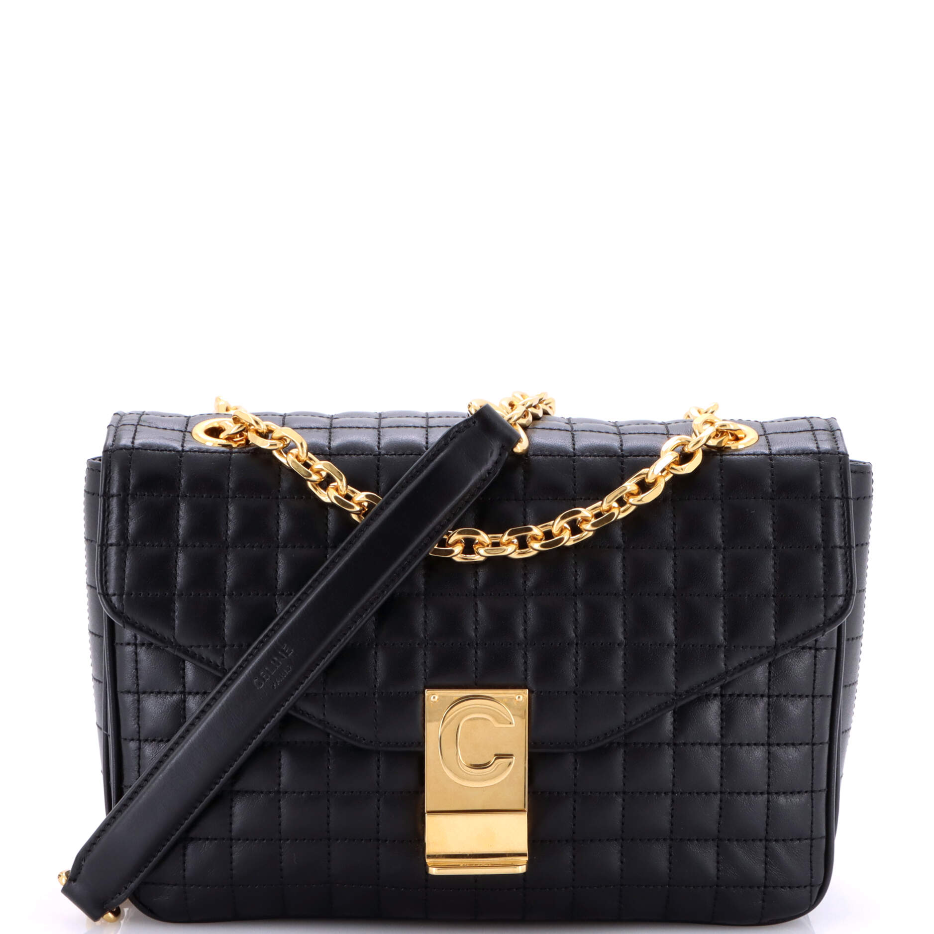 Celine C Bag Quilted Leather Medium