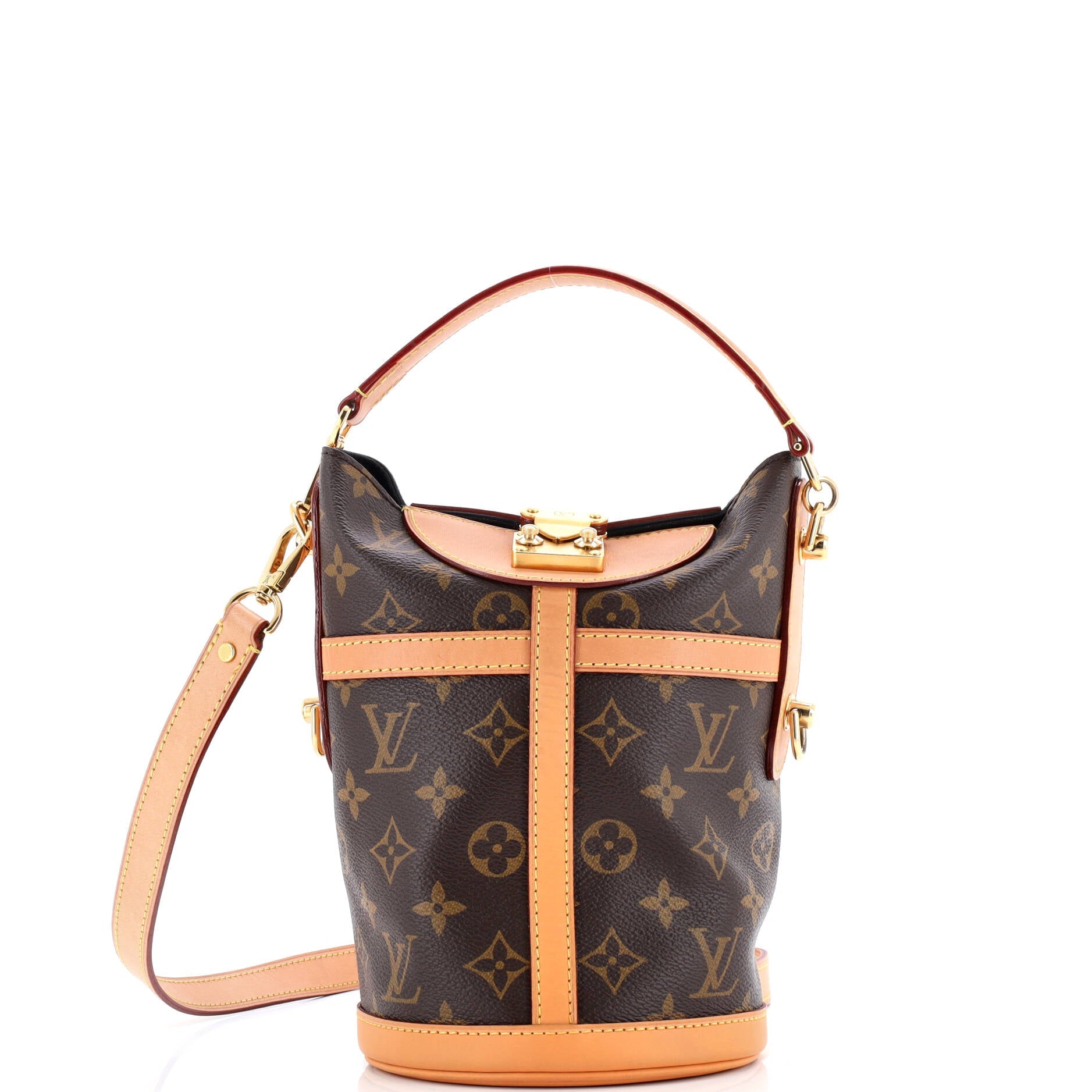 Louis Vuitton Duffle Handbag Monogram Canvas
