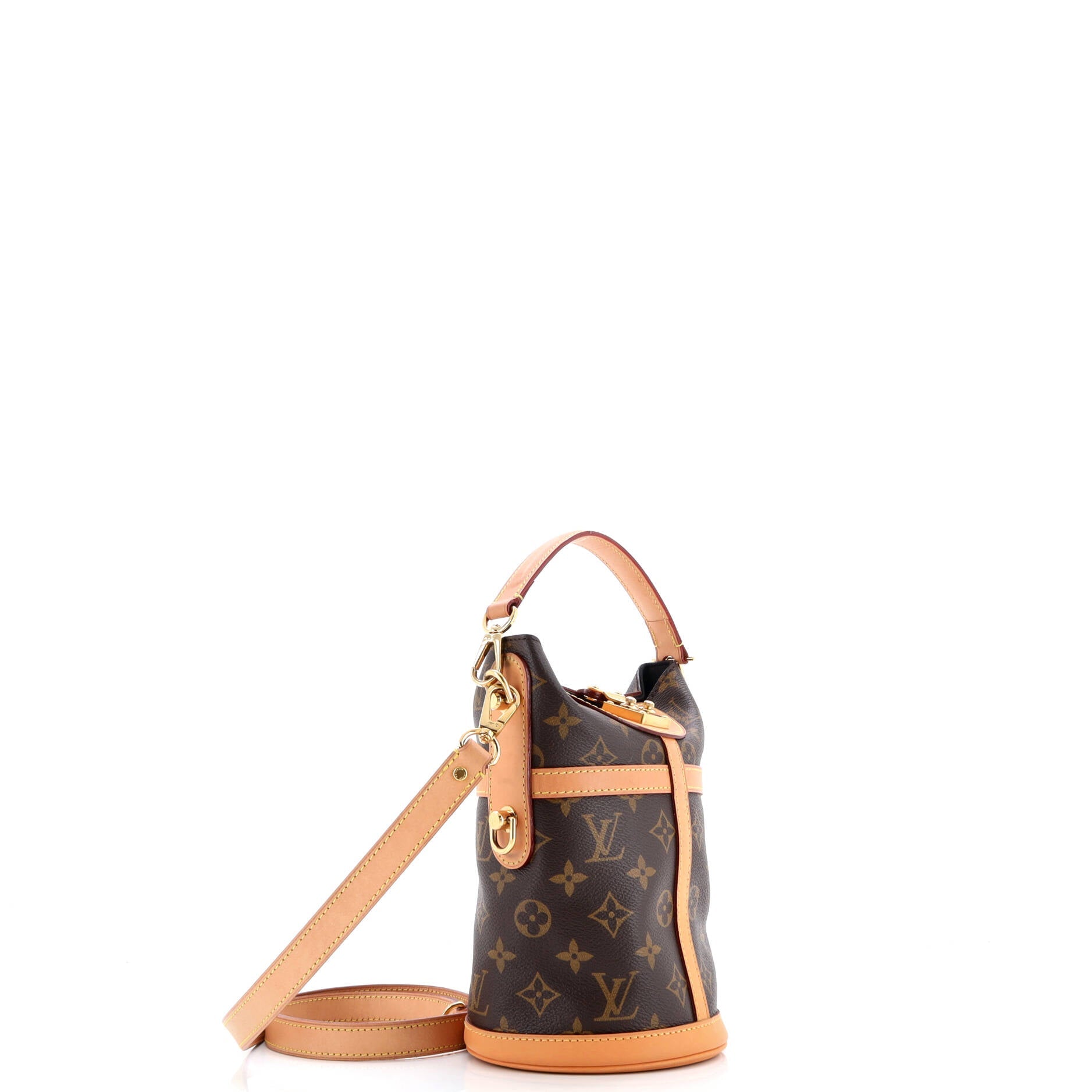 Louis Vuitton Duffle Handbag Monogram Canvas
