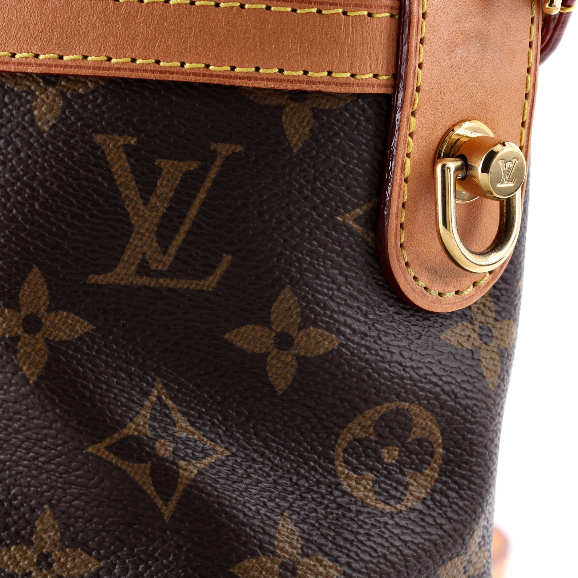 Louis Vuitton Duffle Handbag Monogram Canvas