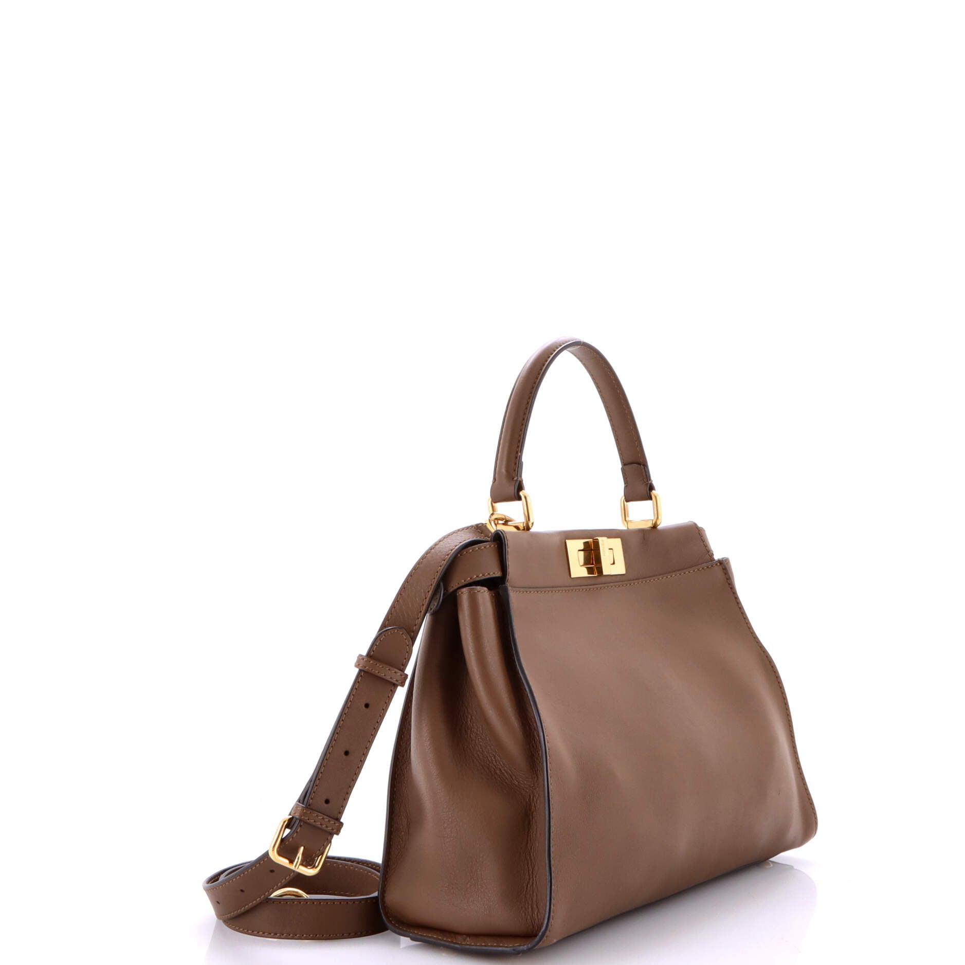 Fendi Peekaboo Bag Rigid Leather Regular