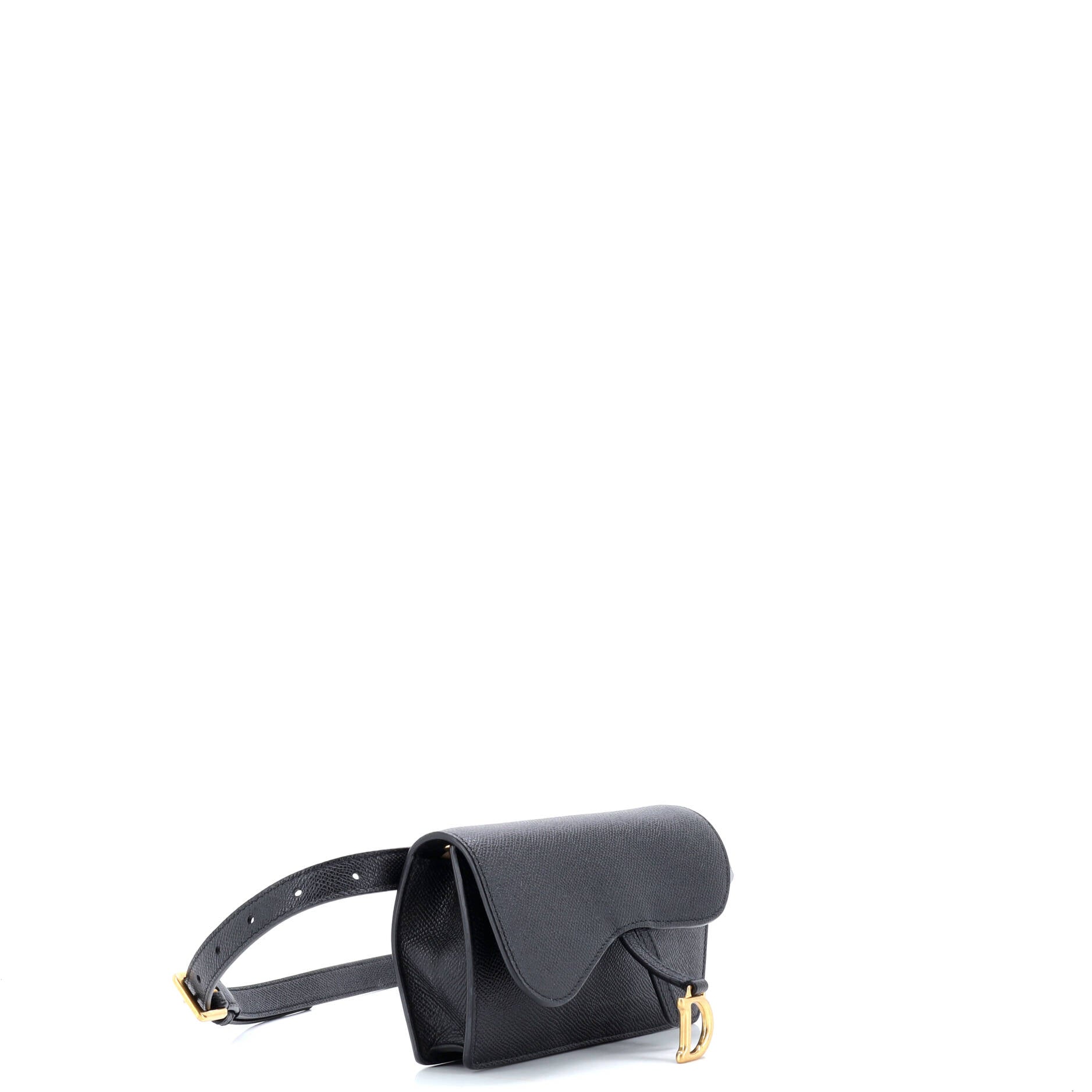 Christian Dior Saddle Rectangular Belt Bag Leather