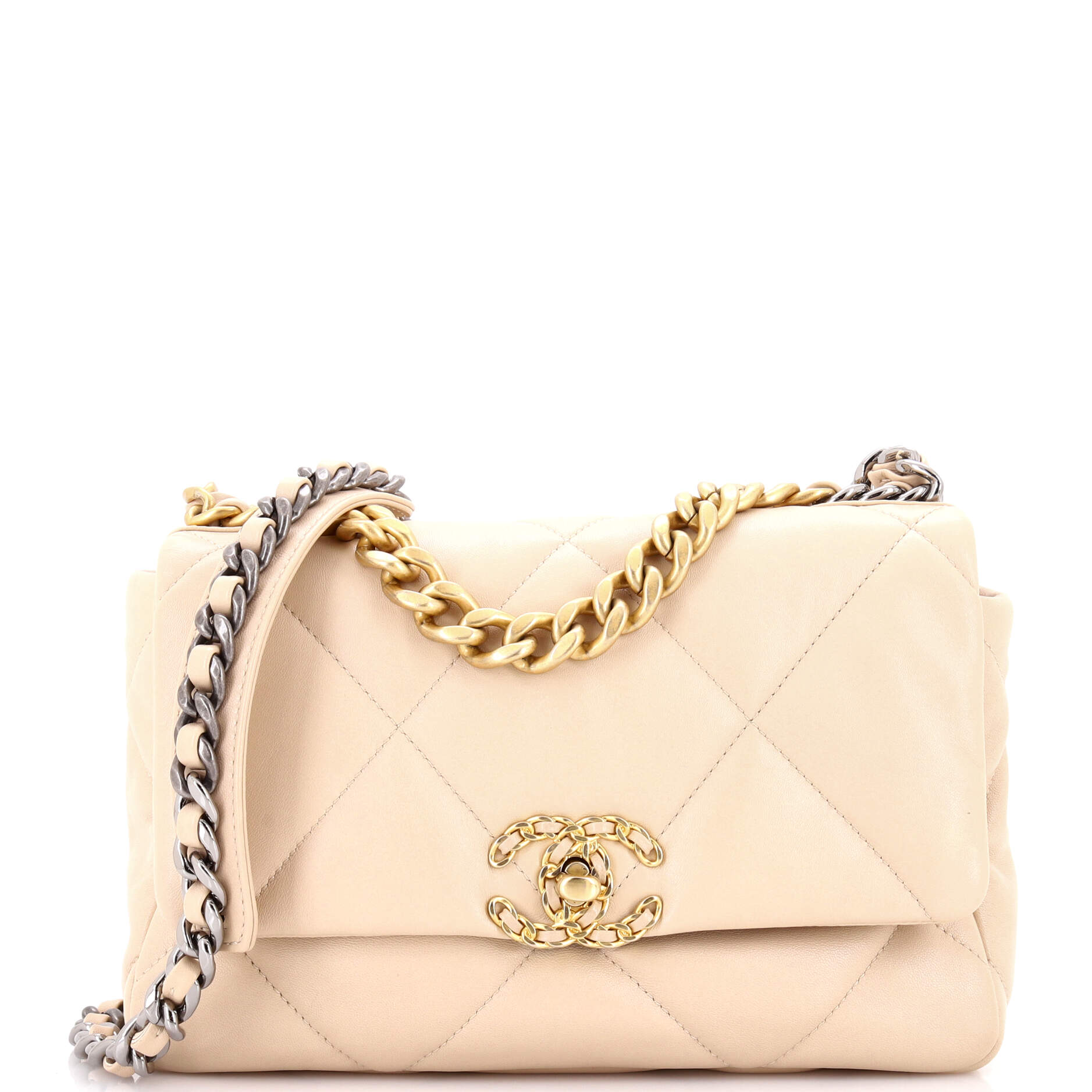 Chanel 19 Flap Bag Quilted Leather Medium