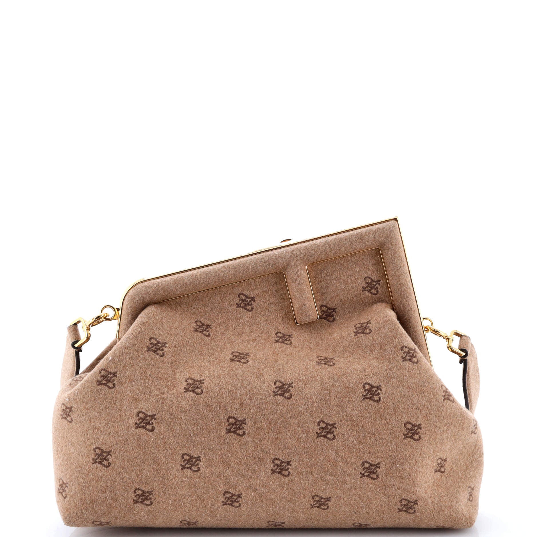 Fendi First Bag FF Karligraphy Flannel Medium