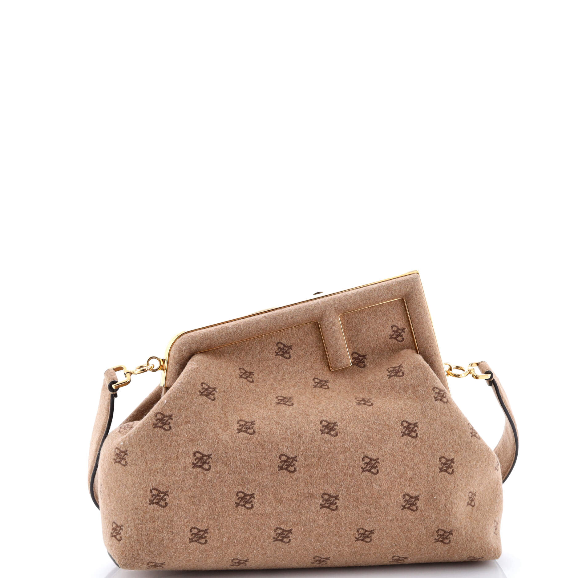 Fendi First Bag FF Karligraphy Flannel Medium