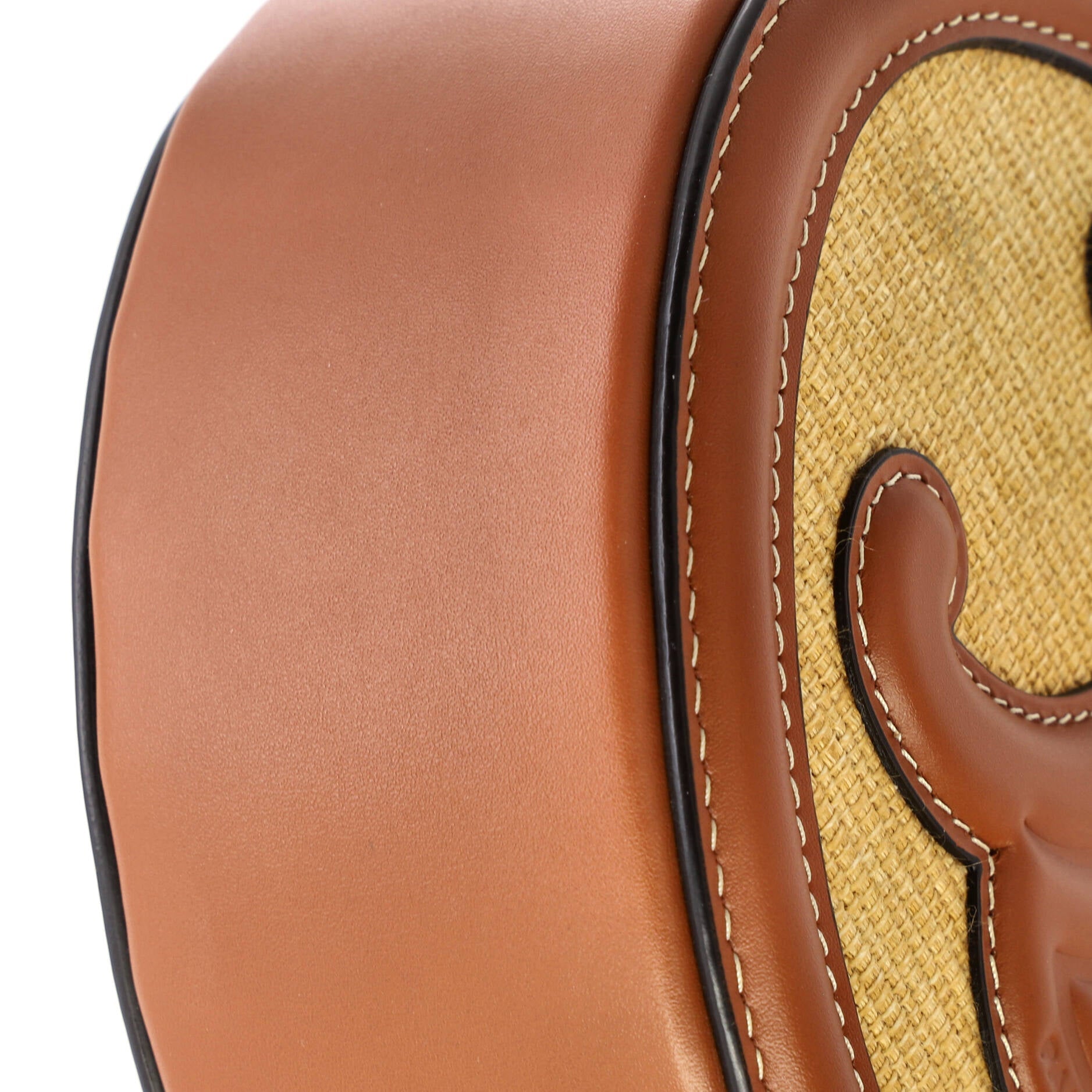 Celine Triomphe Oval Crossbody Bag Canvas and Leather