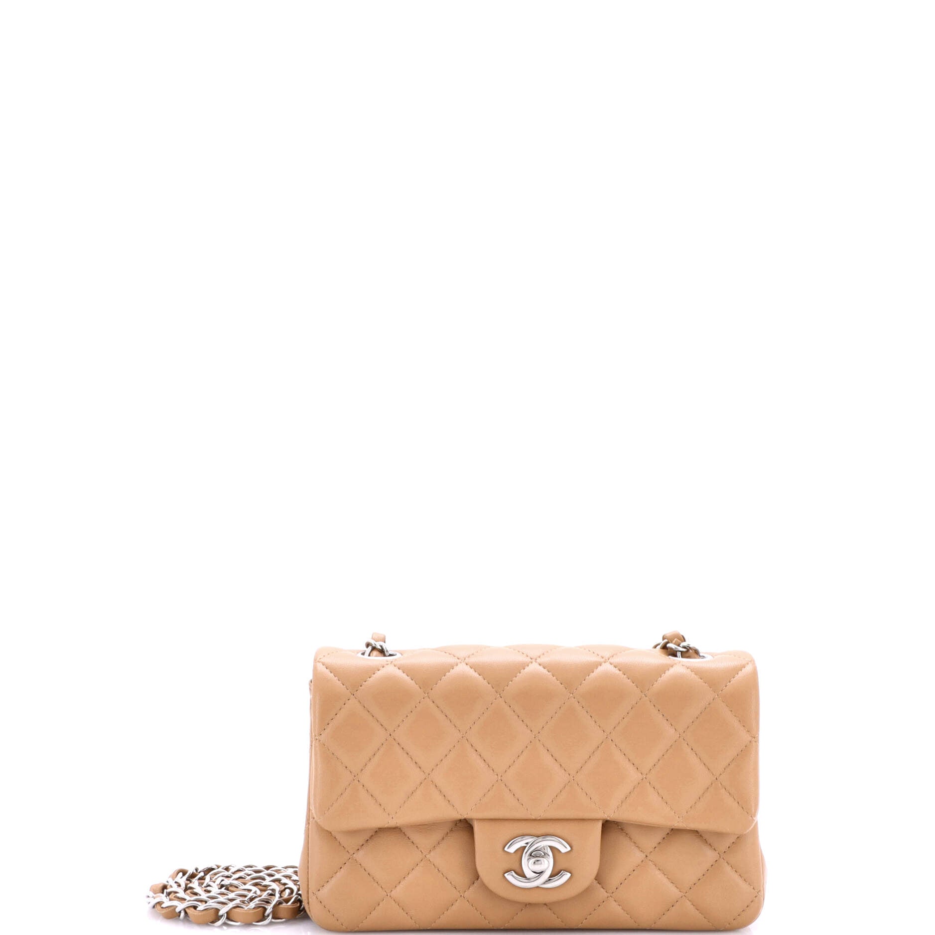 Chanel Classic Single Flap Bag Quilted Lambskin Mini