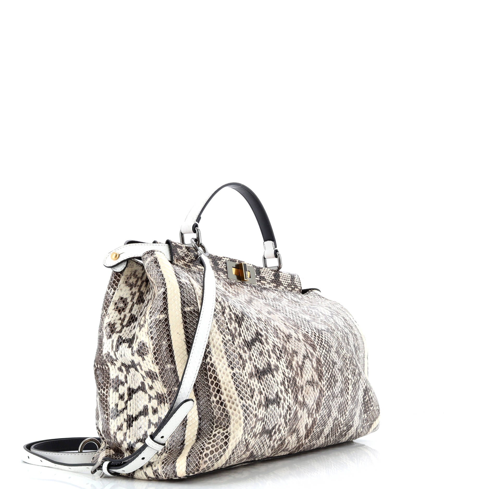 Fendi Peekaboo Bag Python Large