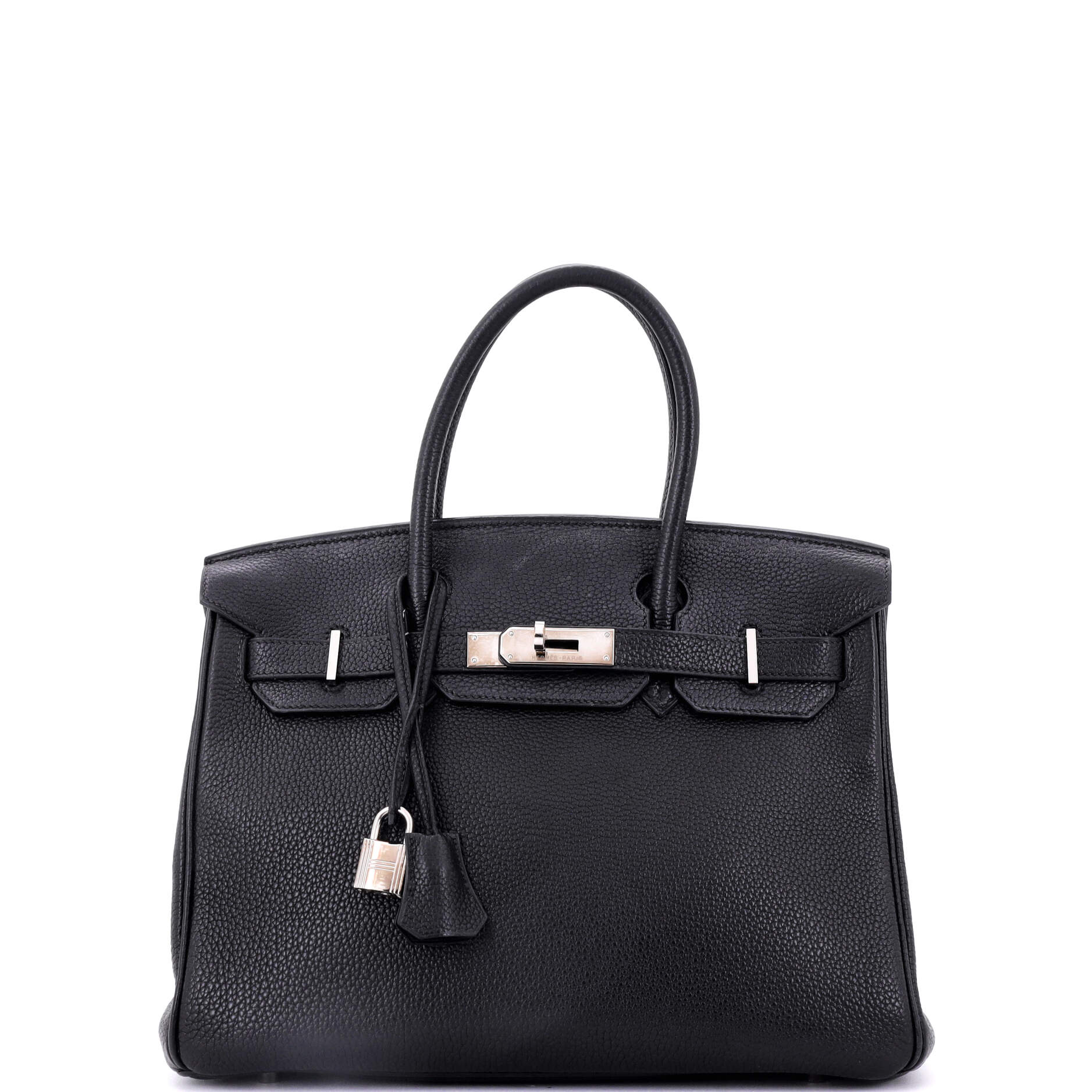 Hermes Birkin Handbag Blue Togo with Palladium Hardware 30
